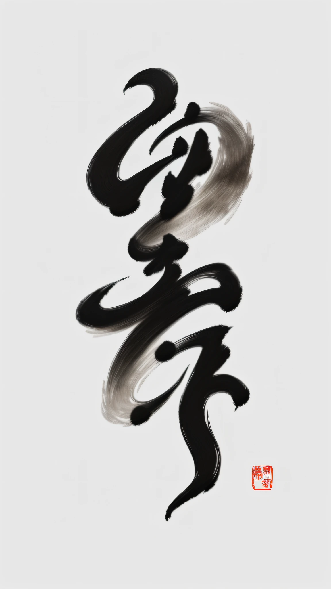 caligrafiturism style, Calligraphy, inspired by Zhou Jichang, zen ink, japanese calligraphy, estrange calligraphy, black ink painting, inspired by Sōami, inspired by Shūbun Tenshō, james nares, inspired by Dong Qichang, sumi ink style,egret
