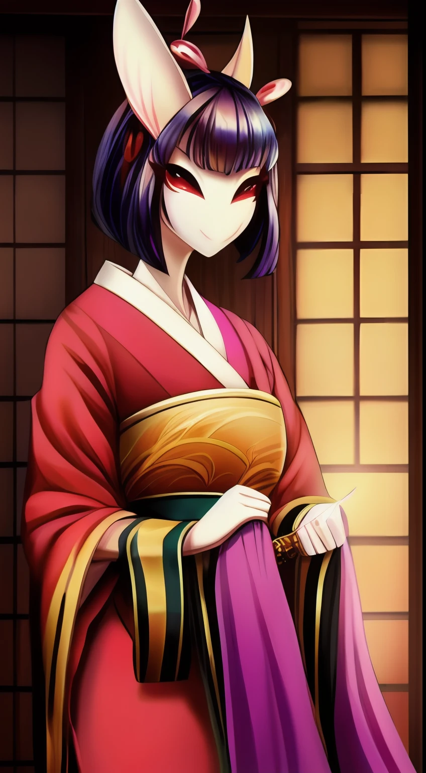 mantis nae, nae, mantis, beatifull face, humanoid, geisha, anthro