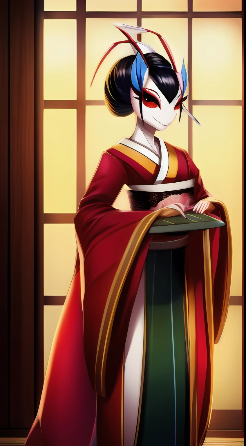 mantis nae, nae, mantis, beatifull face, humanoid, geisha, anthro