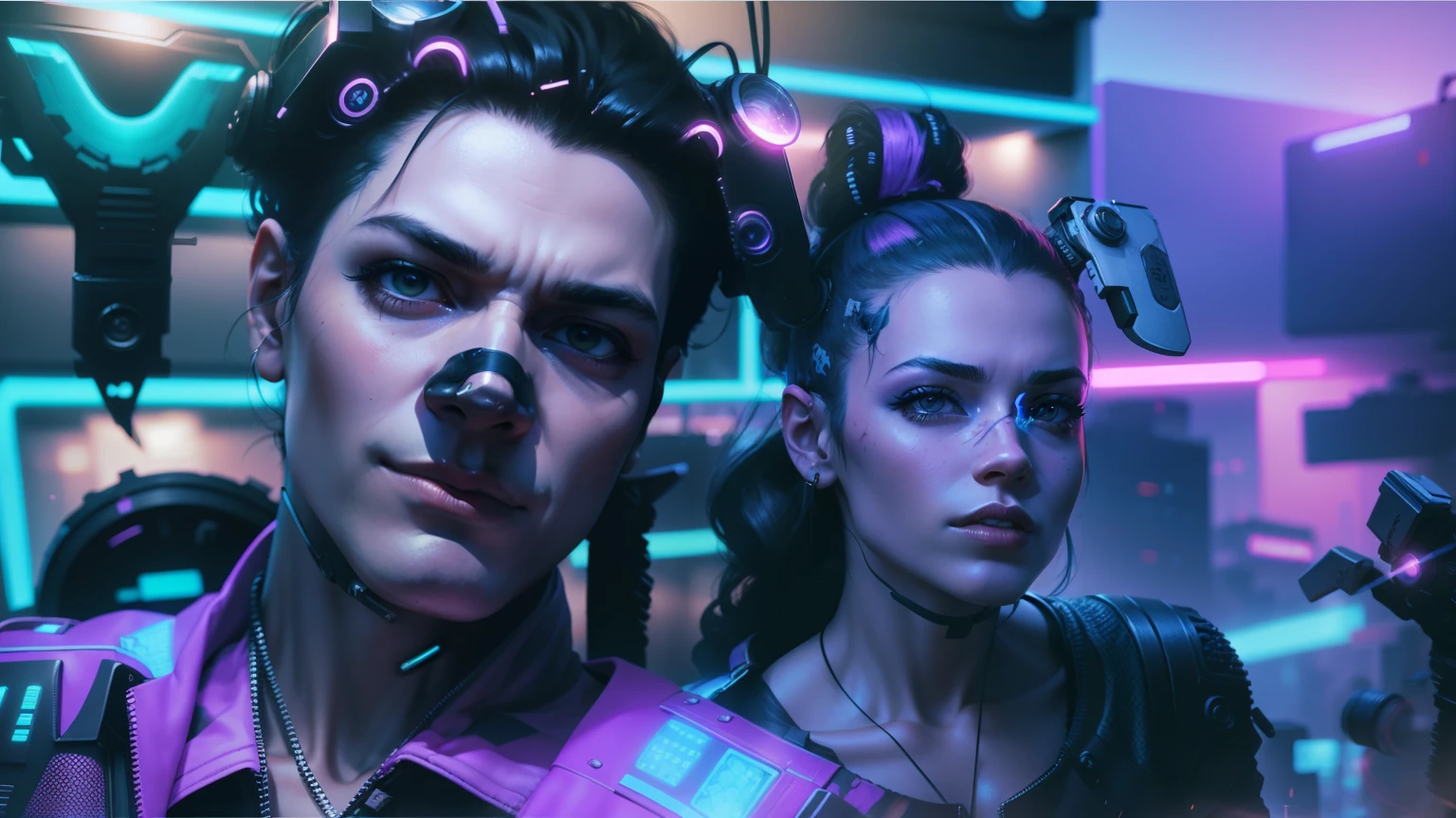 Change background with cyberpunk