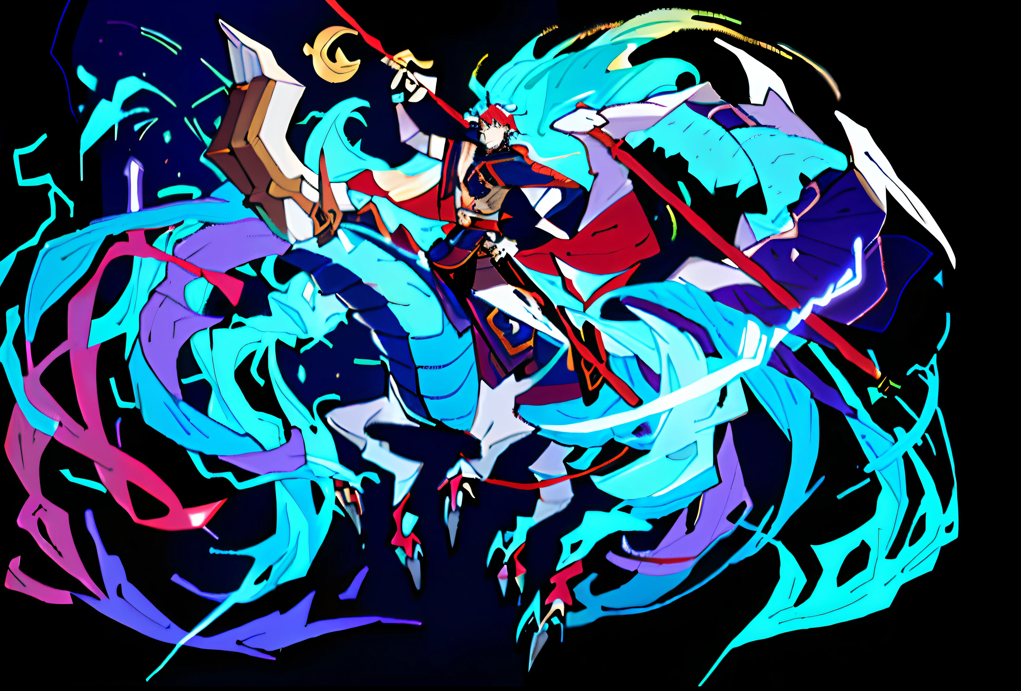 Anime characters with sword and dragon with dragon with dragon with dragon like body, Official Splash Art, by Yang J, heise jinyao, heroes of the storm splash art, Splash Art, Inspired by Huang Shen, Onmyoji detailed art, G Liulian art style, Li Zixin, key art, full art, Silas, league of legend illustration