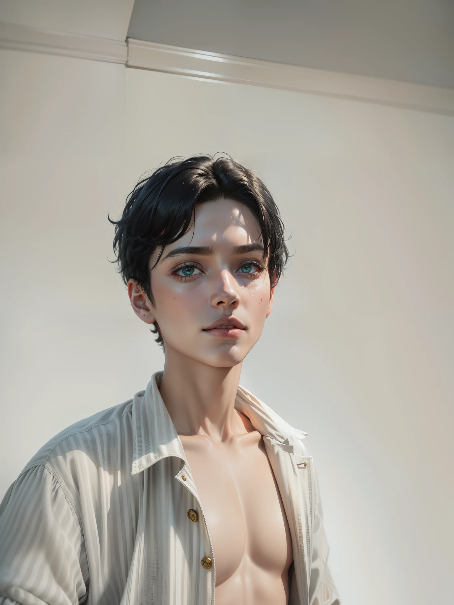 (Masterpiece:1.3), (8K, Photorealistic, RAW photo, Best quality: 1.4), (1boys), Beautiful face, (Realistic face), (Black hair, Short hair:1.3), Nice hairstyle,photorealistic eye,Nice detail eyes,(Realistic skin),Beautiful skins,(shirt),absurd res,enticing,超高分辨率,Ultra photo realsisim,The is very detailed,the golden ratio,(Fluorescent color:1.4),(semi transparent:1.4),(retro filters:1.4),(fanciful:1.4),Candy World Disneyland Ethereal Soft Fluffy Soft Landscape Forest Snowman Pastel Pink Sky Green Blue Sparkle Ethereal Light Pastel Whimsical Light Rainbow Stars Diamond Sparkling Gemstone Background Ultra Realistic Super Quality Movie Lighting Huge Details Full HD Painting Well Lighted,
