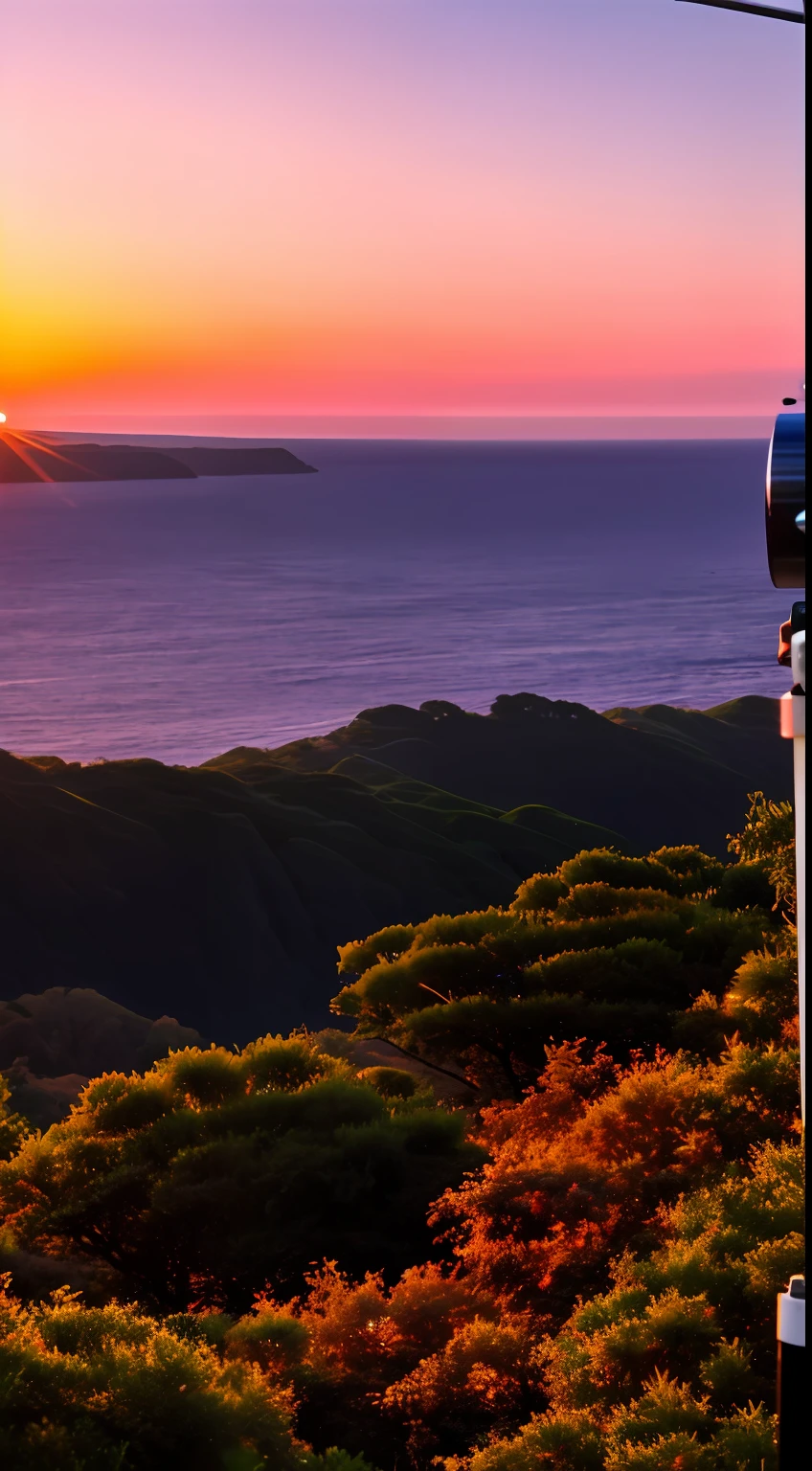 Sunset, evening glow, distant view, realistic, rich colors, gorgeous and colorful, wide-angle lens, shooting in the evening, positive film, naturalistic style, high-definition filming.