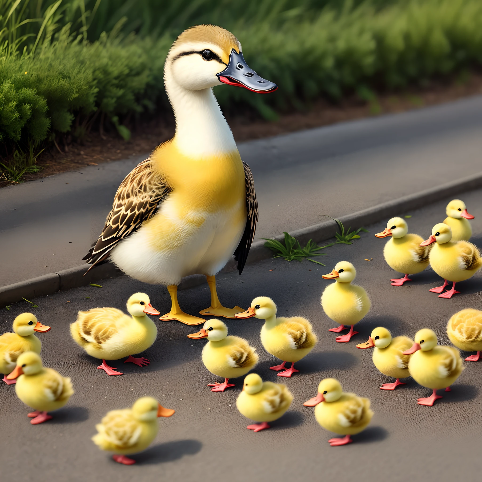 Ducklings learn