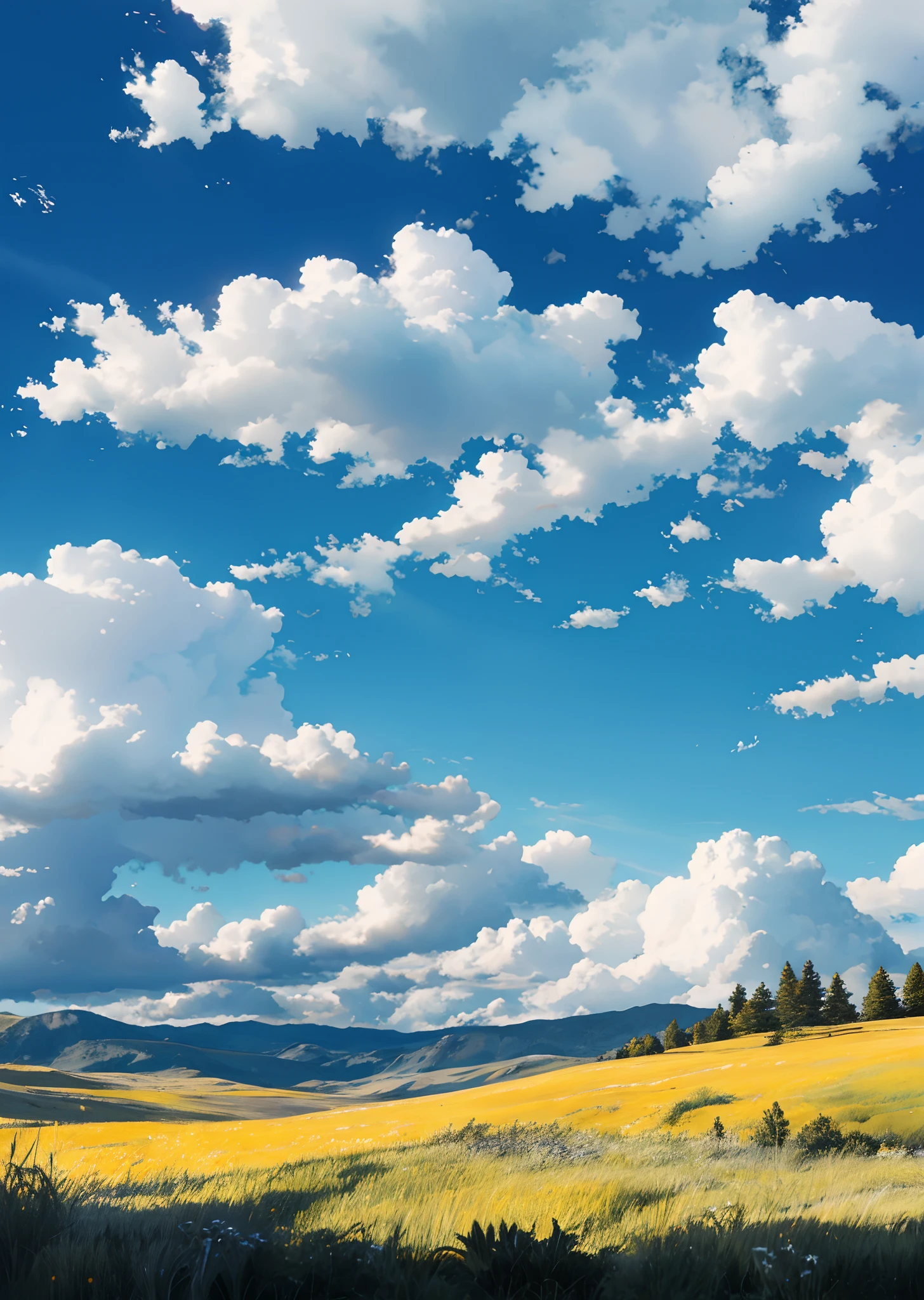 Vast sky, colorful natural light