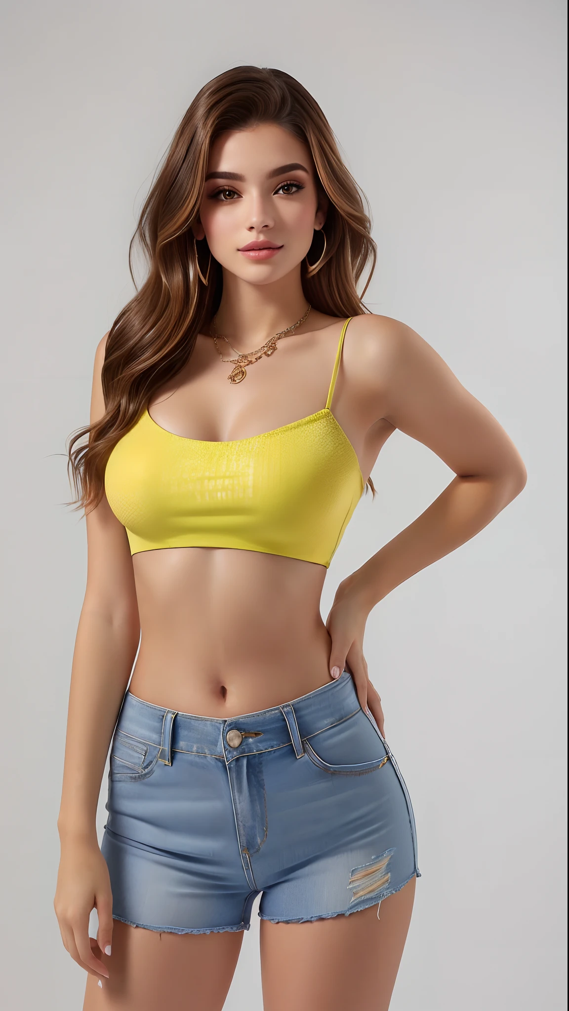 Mulher bonita na camisa branca e mini saia sexy apertada posando para foto, usando um top cropped sexy, usando um top cropped, midriff exposto, pele bronzeada uma camiseta e mini saia sexy apertada, vestido com um top e mini saia sexy apertada, Bonito midriff, tinyest midriff ever, usando um top cropped, usando crop top, usando um crop top, mini saia sexy tem, saia sexy !