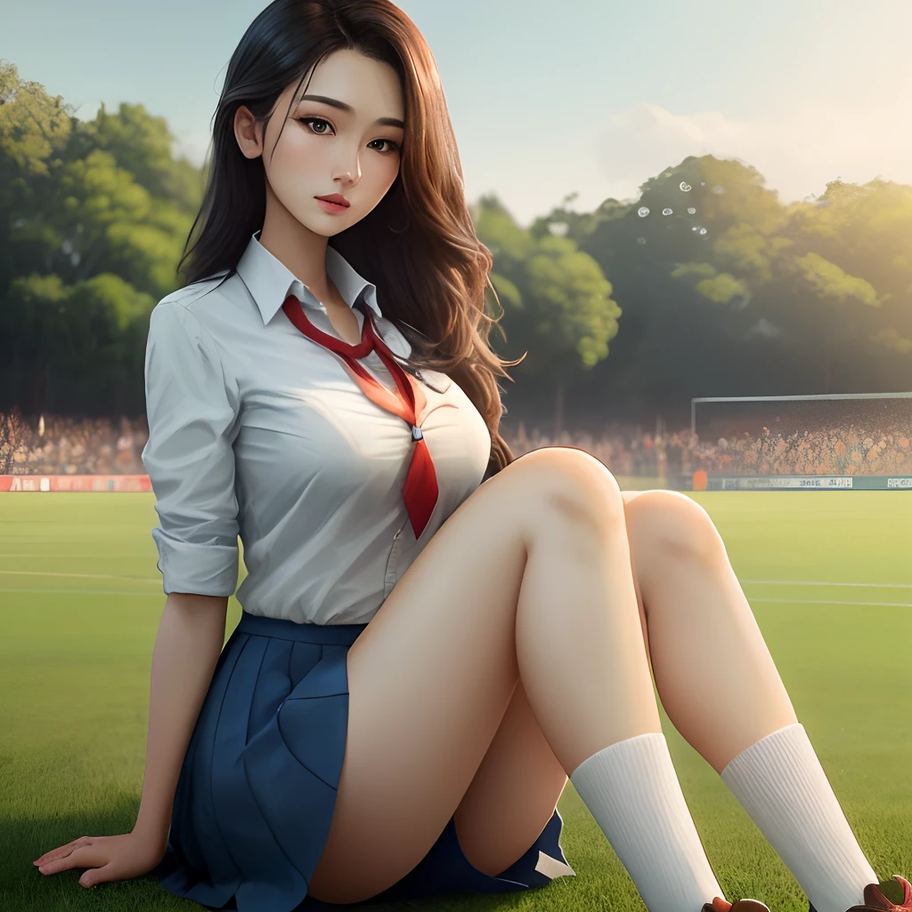 Beautuful Women,Bigchest,long leges,school ground,adolable,freshen,White,big assa