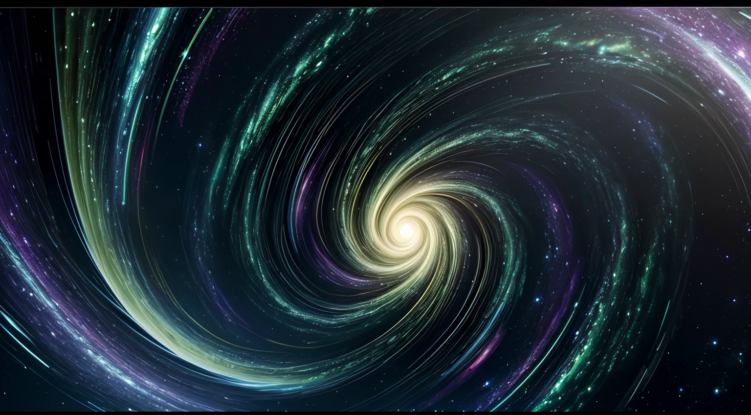 Green eyes, macro, Energy, flow, universe, spiral galaxy, ((Best Quality, 8K, Masterpiece: 1.3))