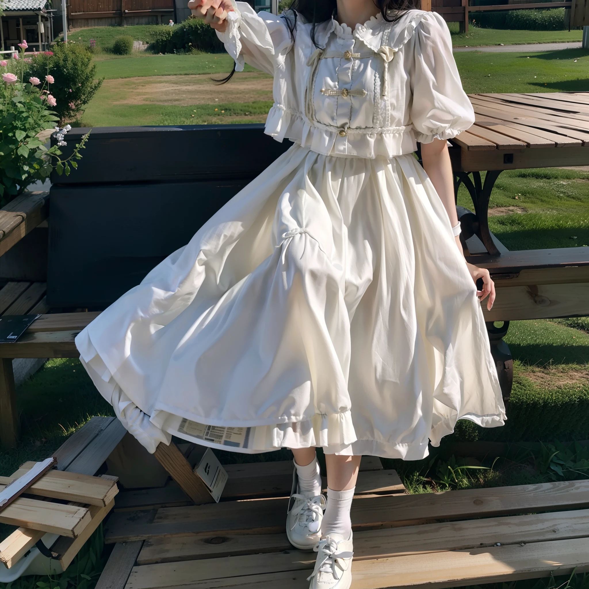 Need,tmasterpiece,dual horsetail,Overlooking,full bodyesbian,Fair skin,adolable,pleatedskirt,White calf socks,Meticulous close-up of the feet。