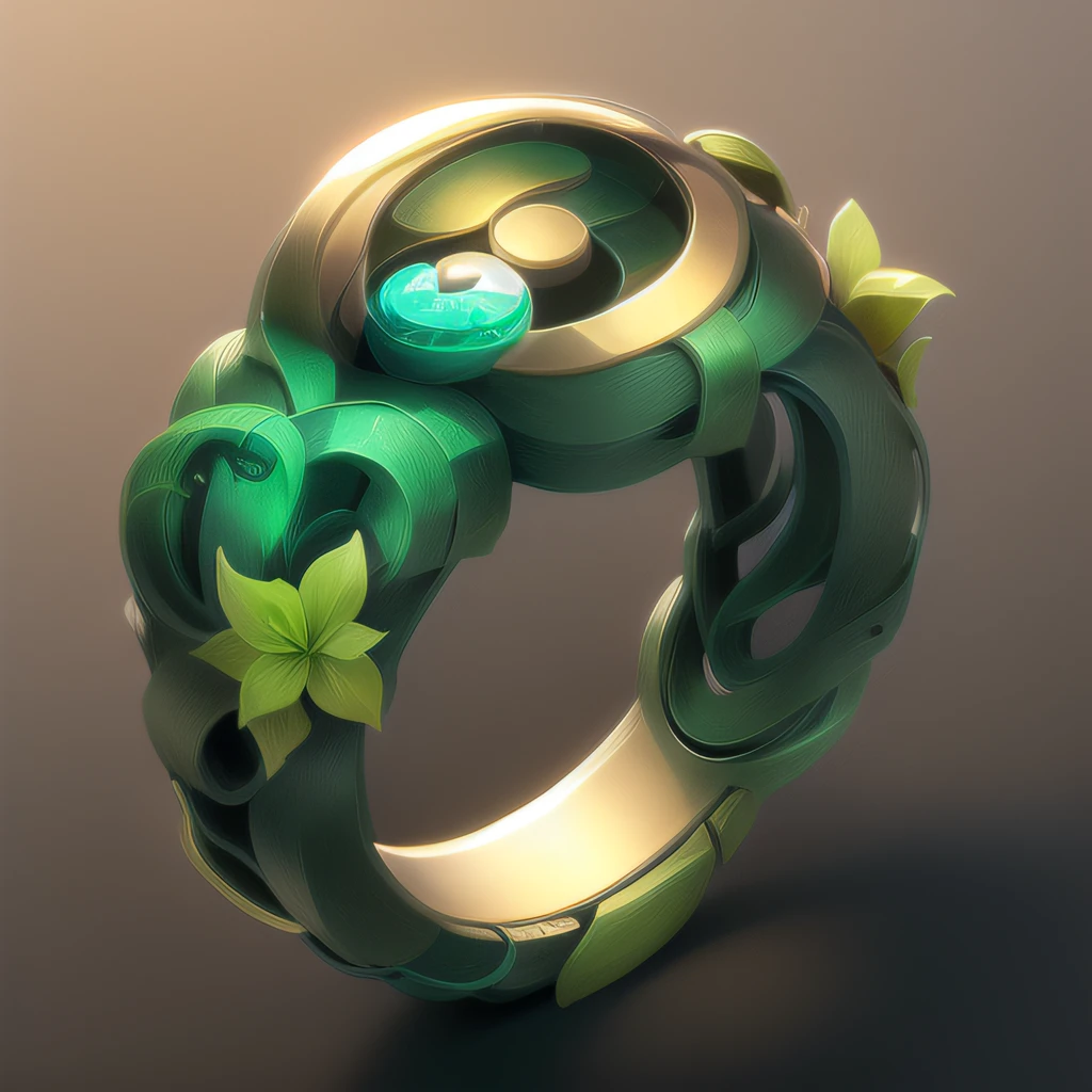 {Intricate magic ringmade of vines} , cartoon, flower, game icon (masterpiece)