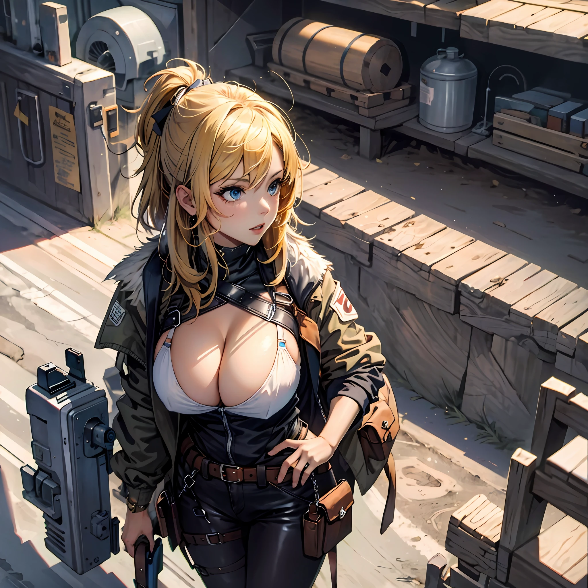 art,Lori huge breasts cleavage