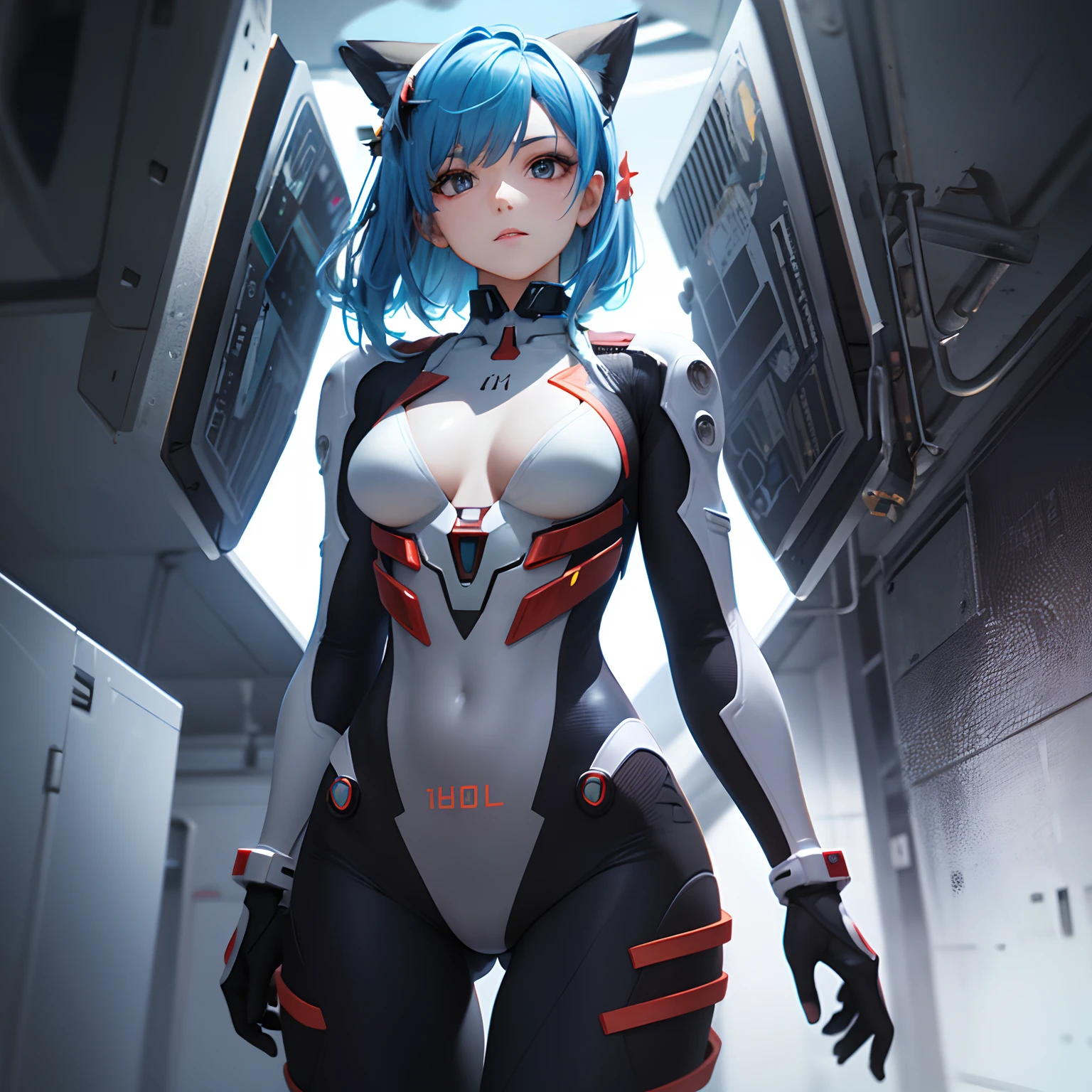 Hologram shattering,Beautuful Women,