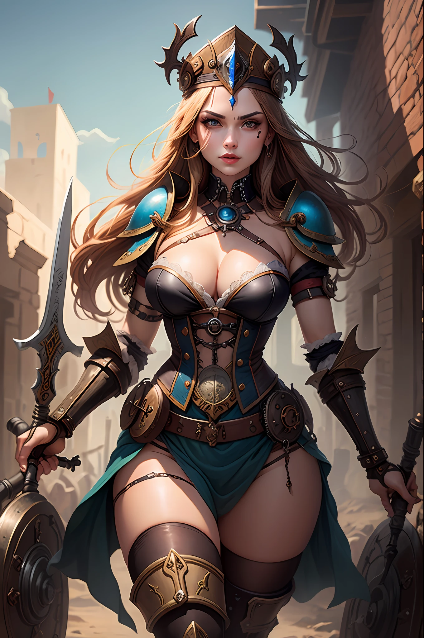 Goddess of war，steampunc
