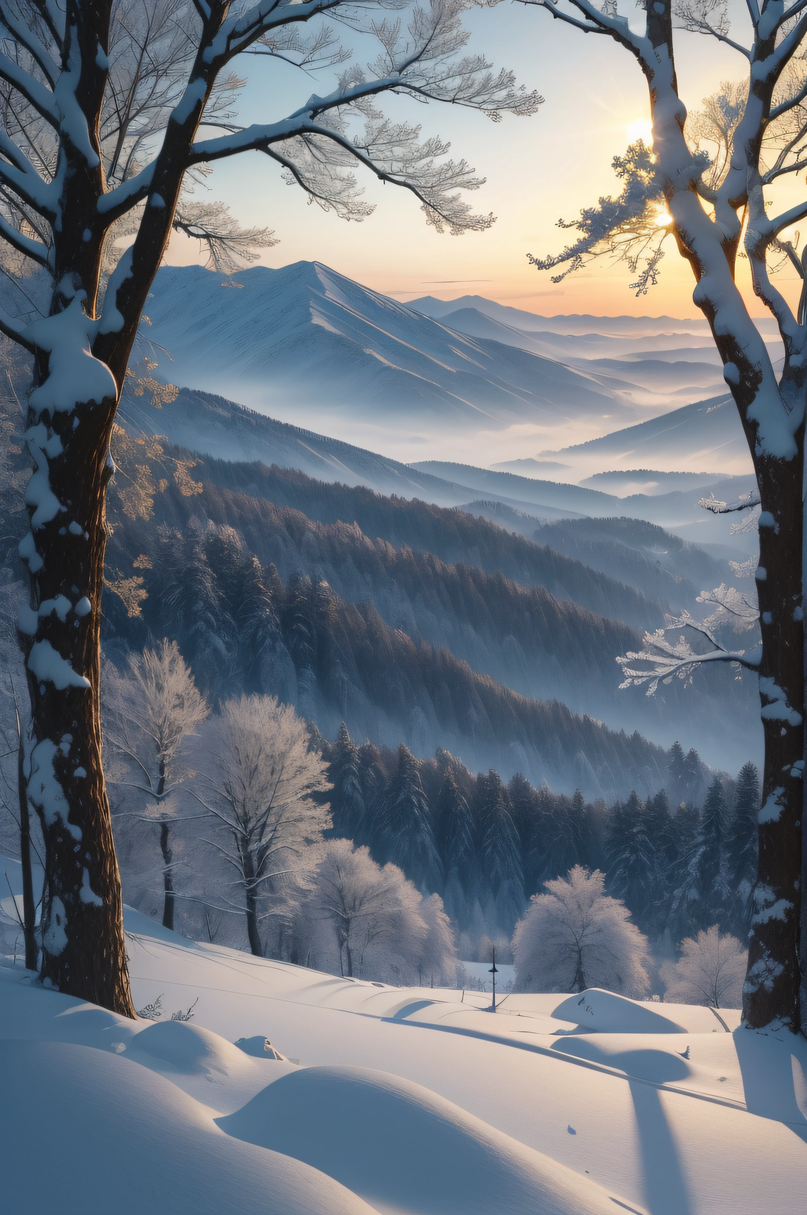 ((ultra-detailed)), (((masterpiece))),best quality, illustration, best quality exquisite details, Octane render, paper_cut, super photograper
O'er all the hilltops
Is quiet now,
In all the treetops
Hearest thou
Hardly a breath;
The birds are asleep in the trees:
Wait, soon like these
Thou too shalt rest.
Wanderer's Nightsong II
Johann Wolfgang von Goethe