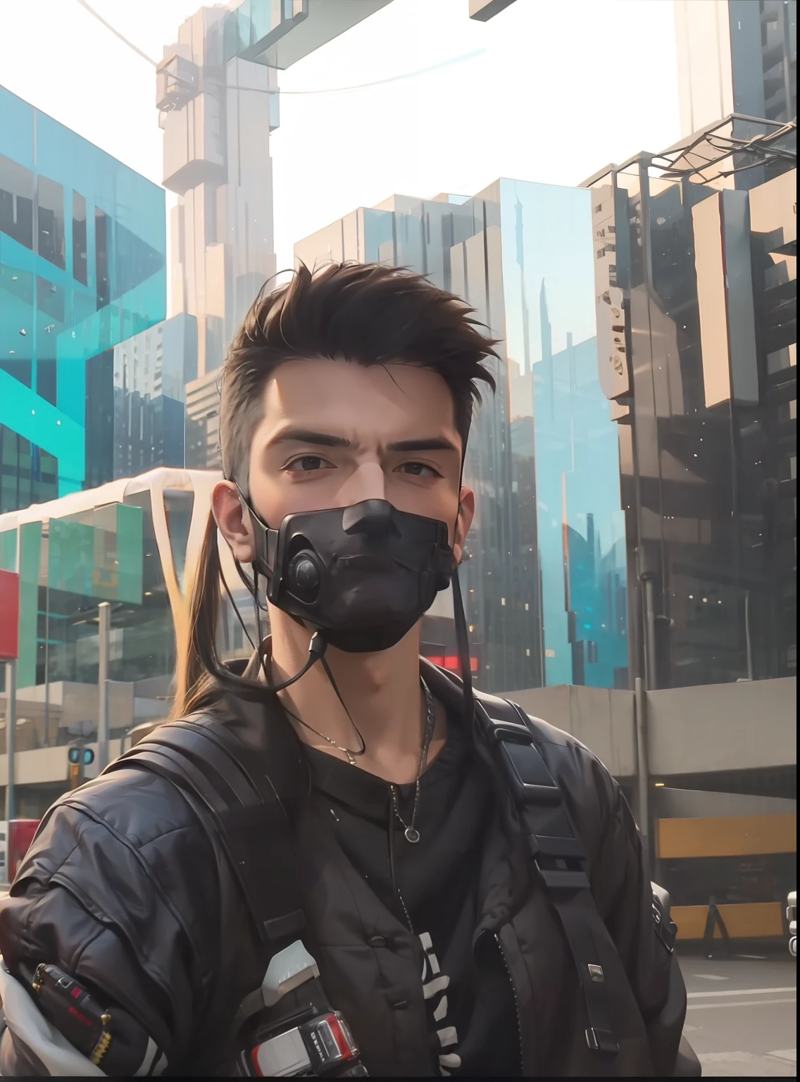 Change background cyberpunk handsome boy. realistic face. 8k. ultra realistic.