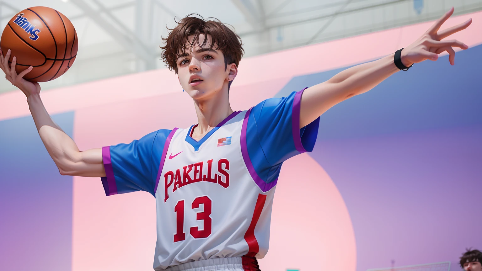 There was a man playing basketball, dribbble, low quality video, park jimin, declan mckenna, jungkook, bladee from drain gang, dribble contest winner, he is dancing, trending dribble, dribble popular, drools, jimin, Playing basketball, yanjun cheng, Cai Xukun, Since then，basketball ball