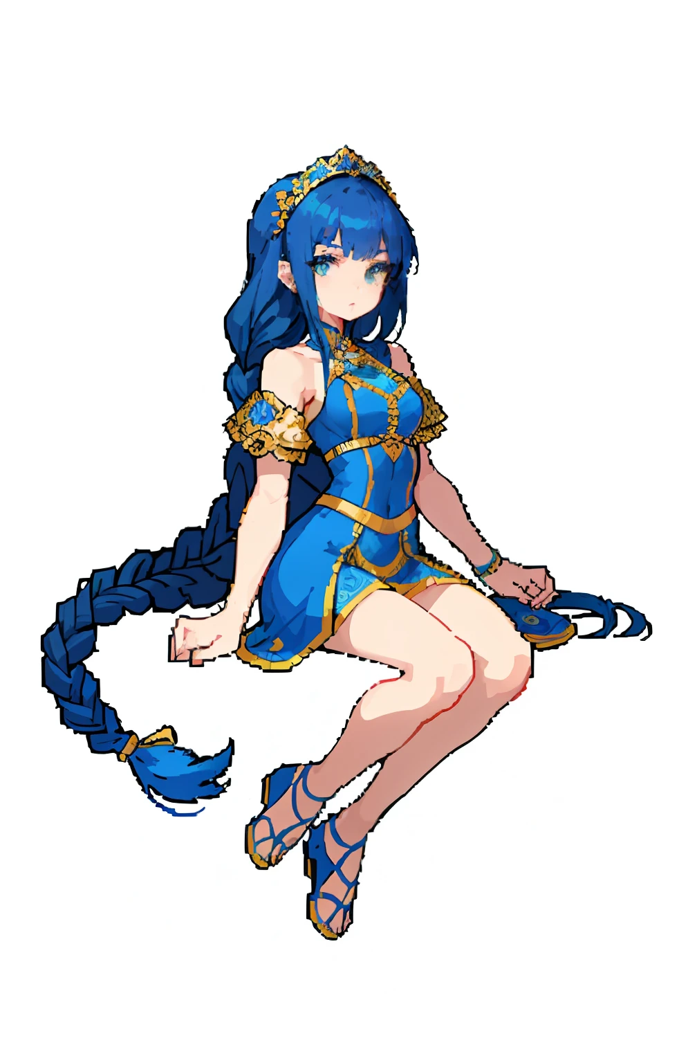 (8k, highest quality, best quality, masterpiece, highly detailed:1.2),, fullbody, 1 girl, long braid hair, silk cloth wrapped around the body
