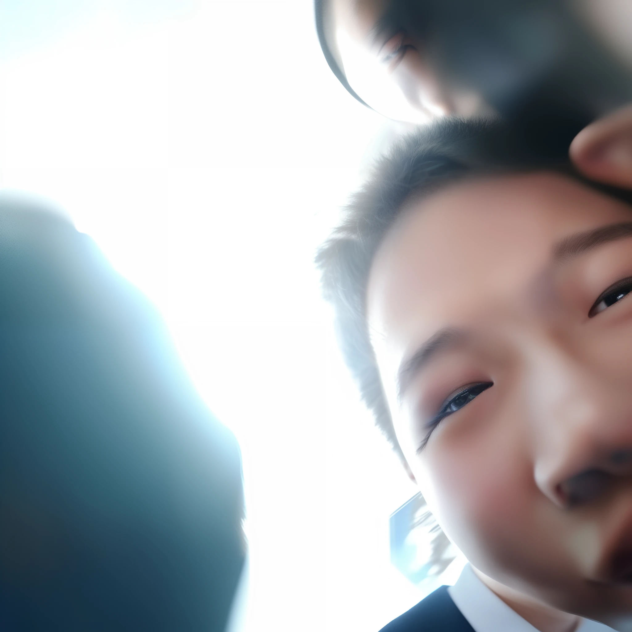 There was a in a tie and a man in a tie, very very low quality picture, selfie shot straight on angle, self-shot, front-facing looking at camera, Selfie Photos, obscured face, 8k selfie photograph, self-shot!!!!!, accidental selfie, iphone selfie, with a big head, self-shot!!!!! of a man, with kind face