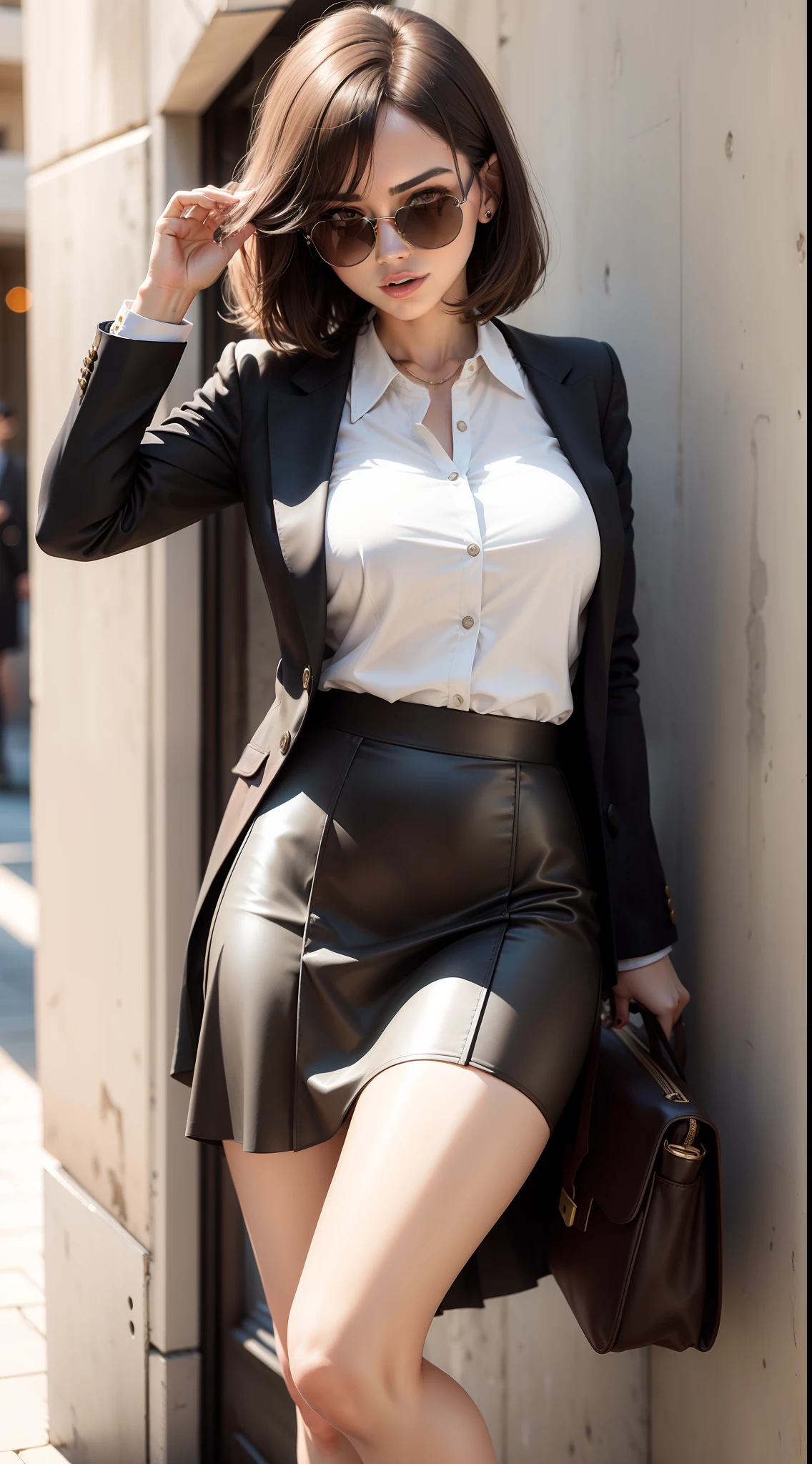 skirt, sunglasses, 25 years old