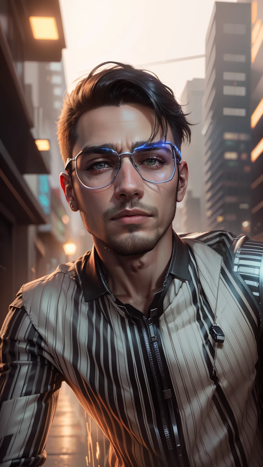 Change background cyberpunk handsome boy, realistic face, ultra realistic