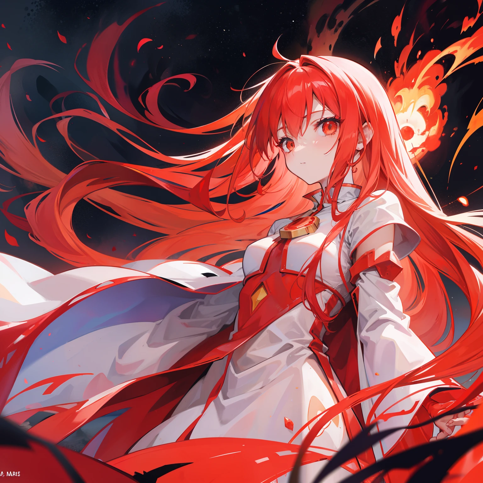 Flame Maiden,Burning,Mars sways around