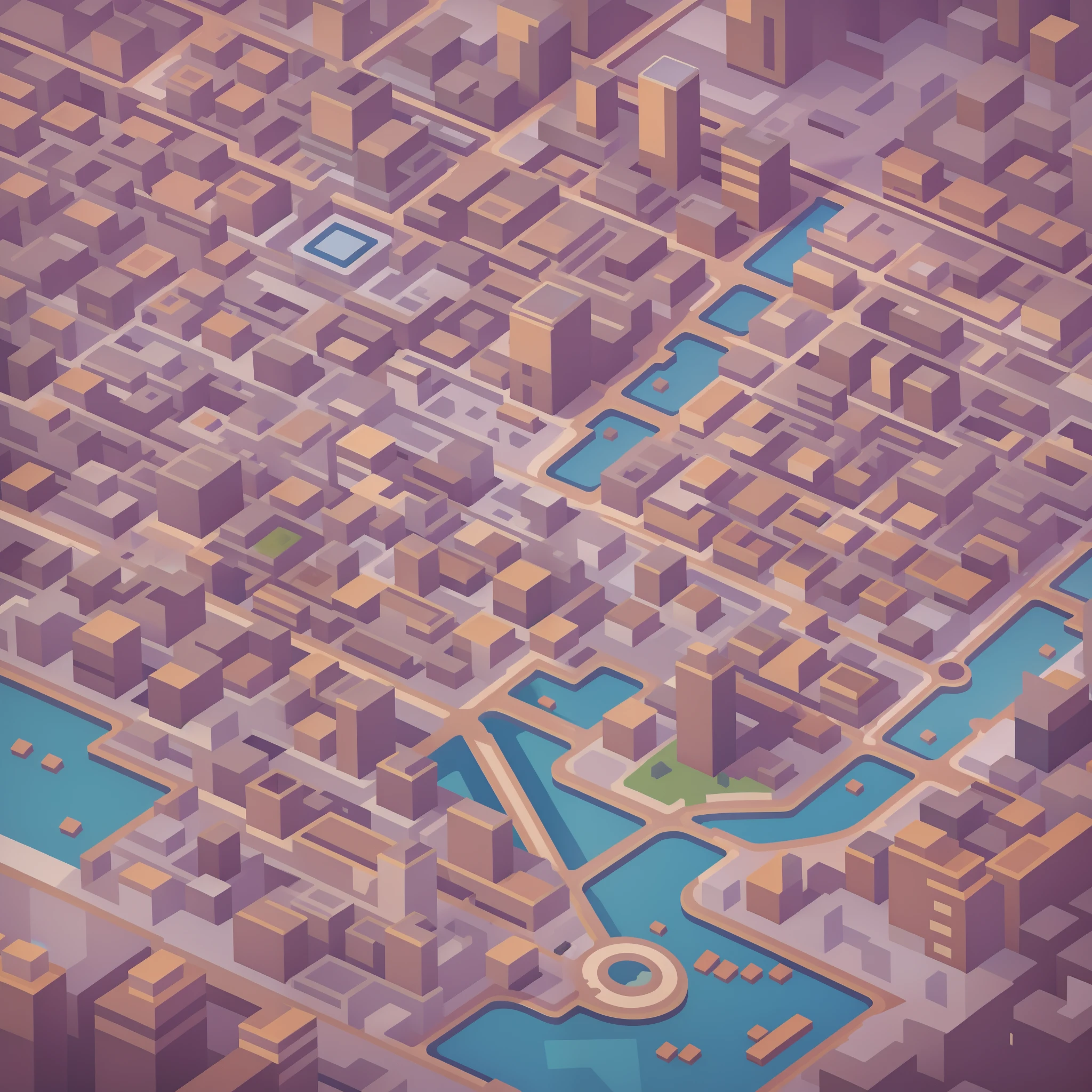 2.5D,city map