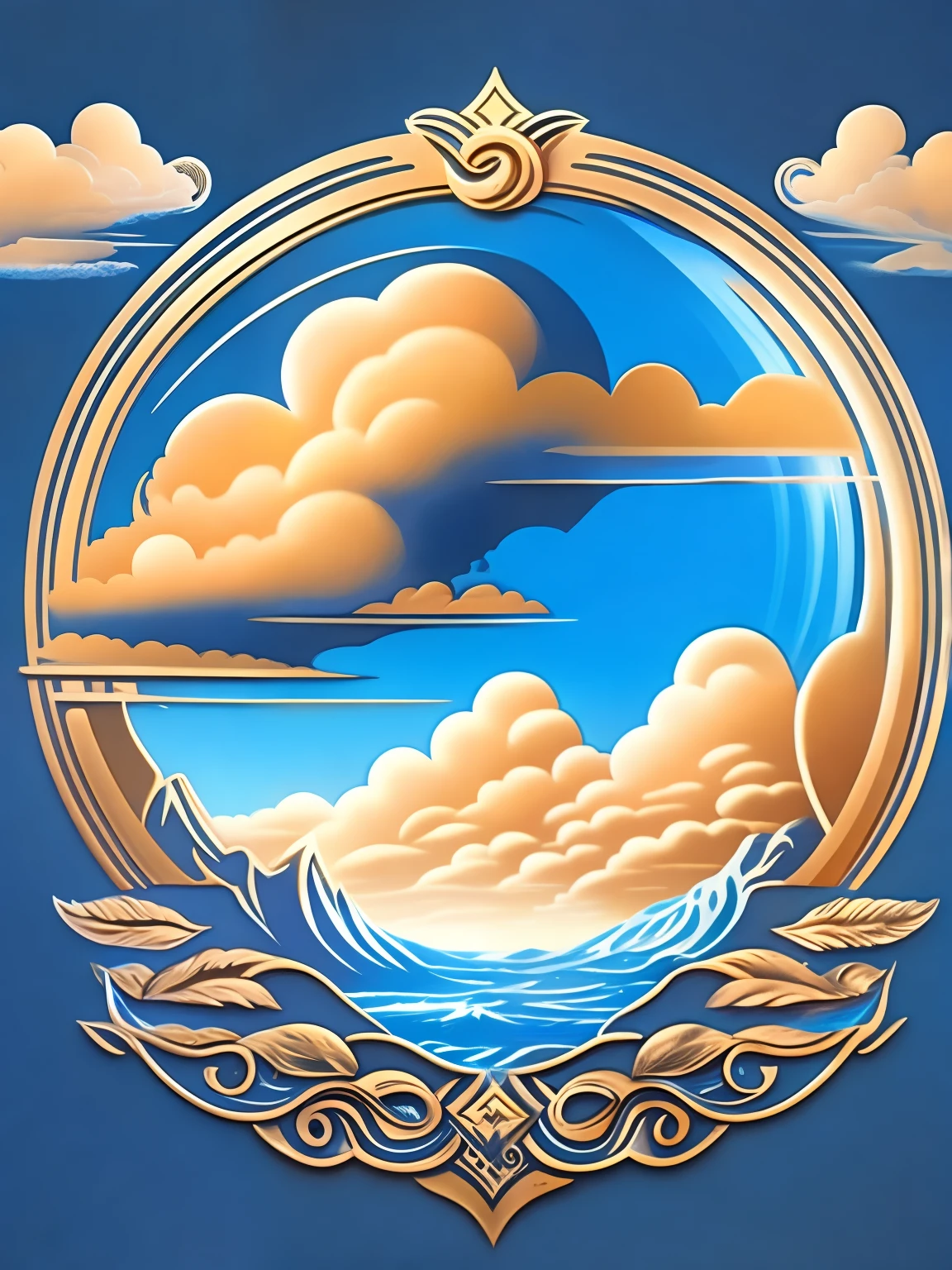 Sky Wind with a carved T-shirt design