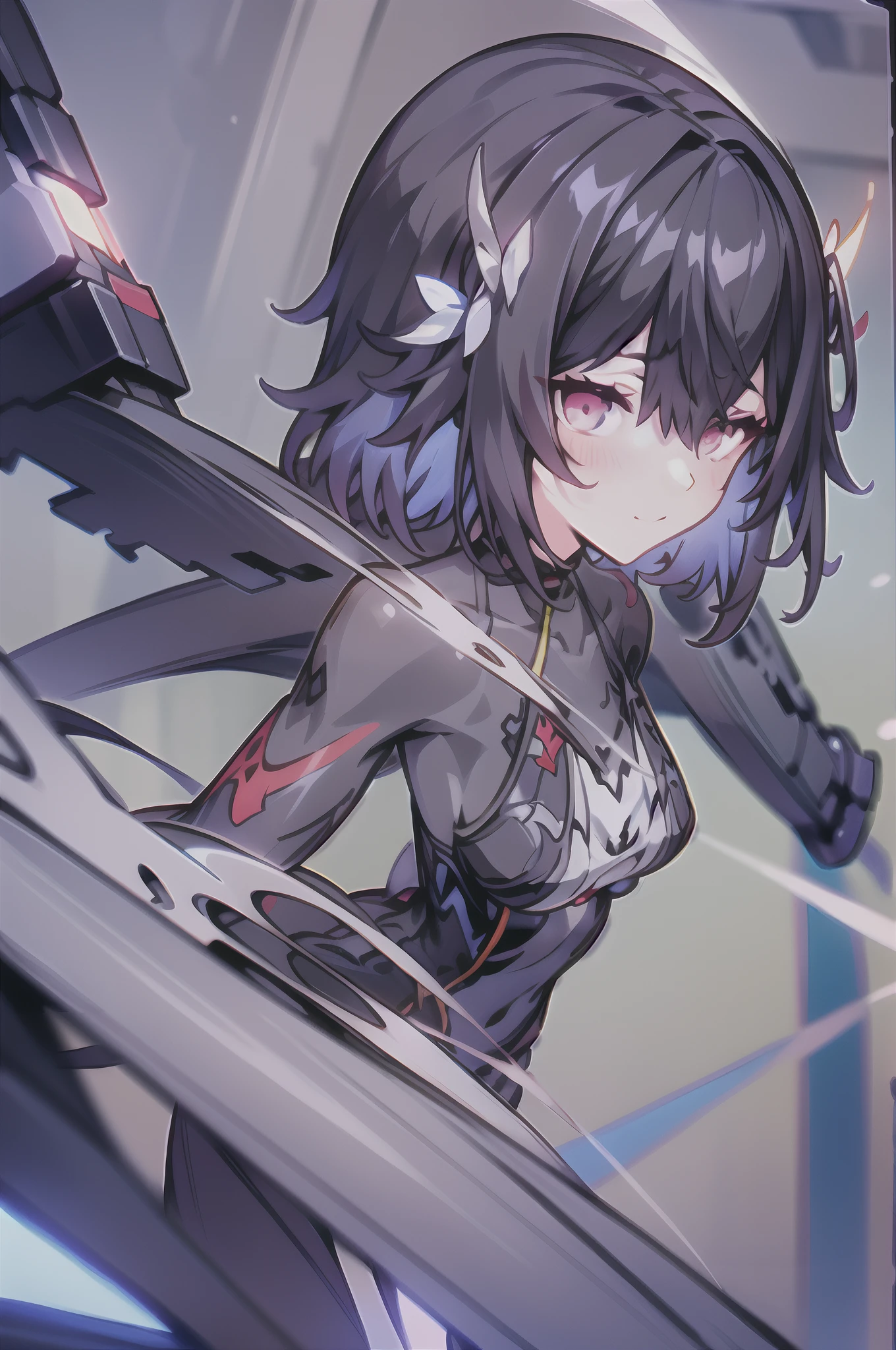 Anime girl holding a sword in her hand,Sword in hand, ryuko matoi, attractive matoi ryuko, Best anime 4k konachan wallpaper, Kantai collection style, Kill Pull Kill illustration, anime moe art style, Badass anime 8 K, azur lane style, style of anime4 K, A scene from the《azur lane》videogame