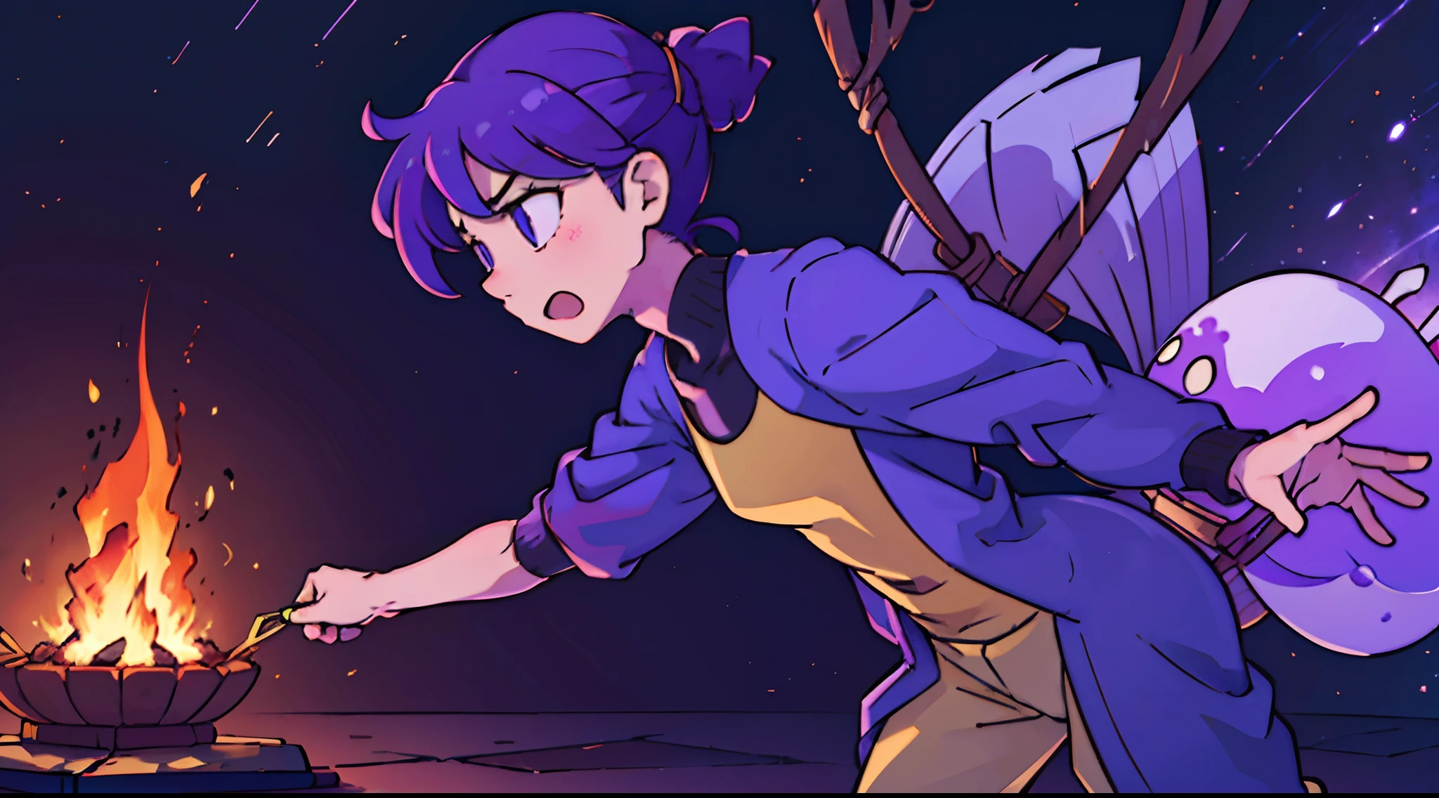 Suguro geto using various curses against satoru gojo who wears his Hollow Purple