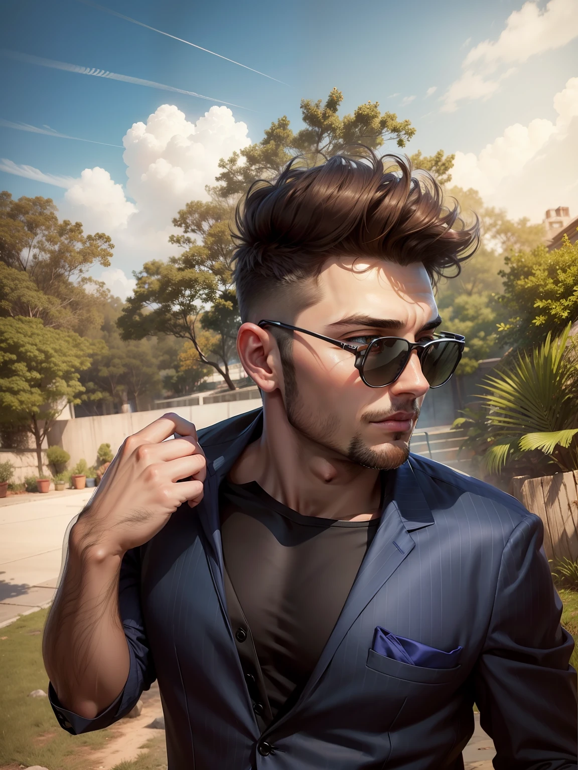Suit, realistic, handsome