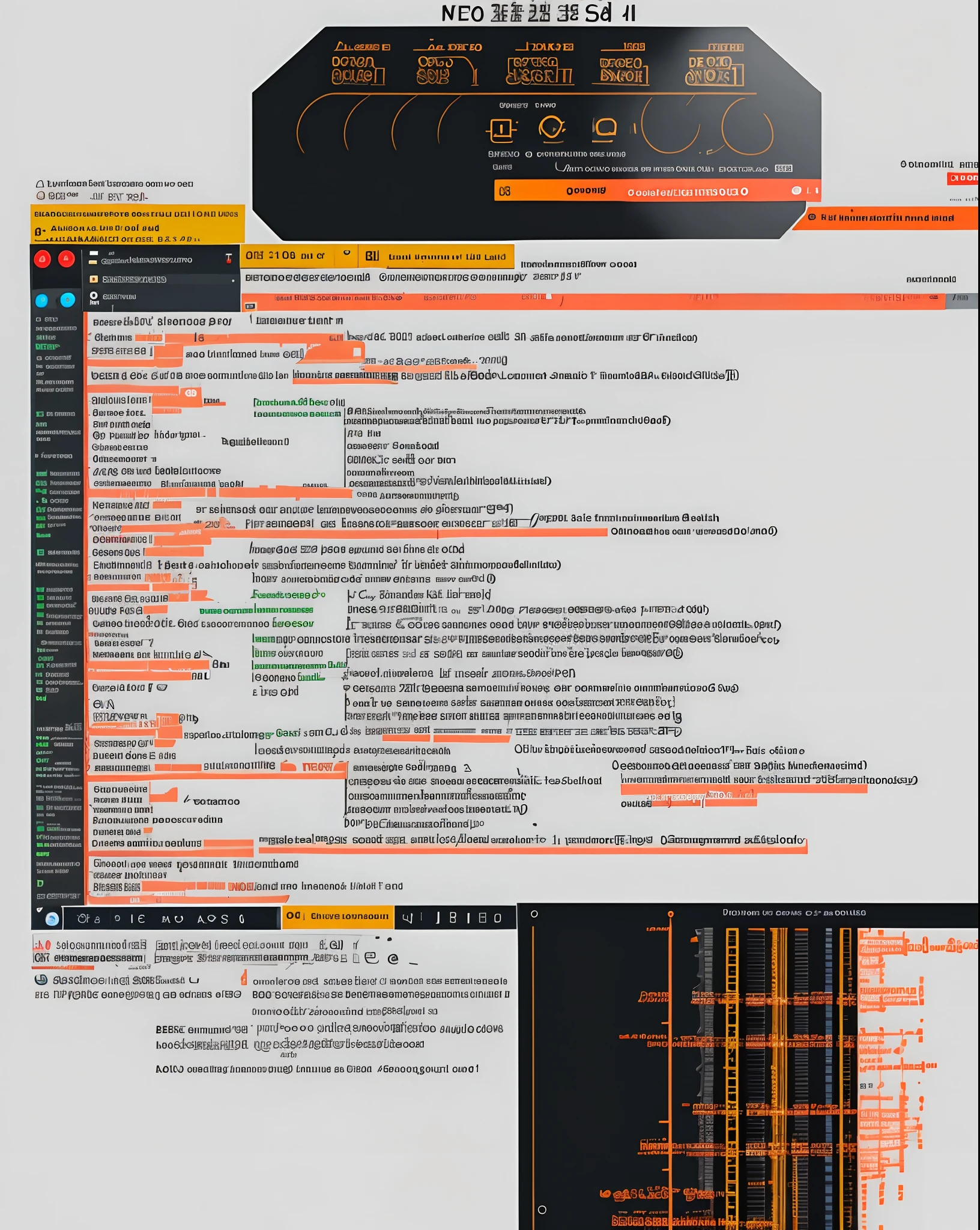 Line of code details with transparent background