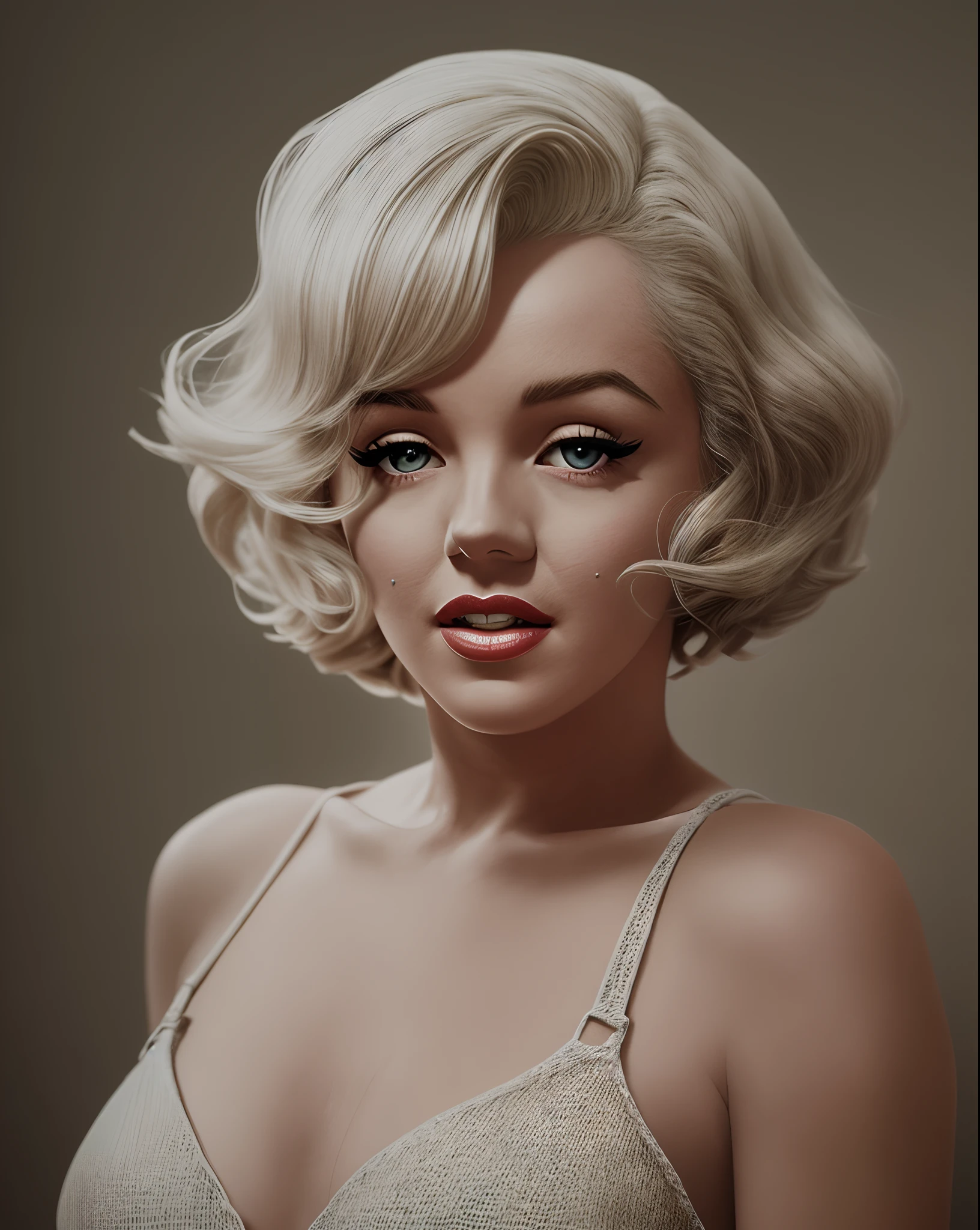 a cinematic still of marylin monroe, 8k, hdr, high definition, , volumetric lighting, dusty haze, photo, octane render, 24mm, 4k, 24mm, DSLR, high quality, 60 fps, ultra realistic, dark background --auto --s2