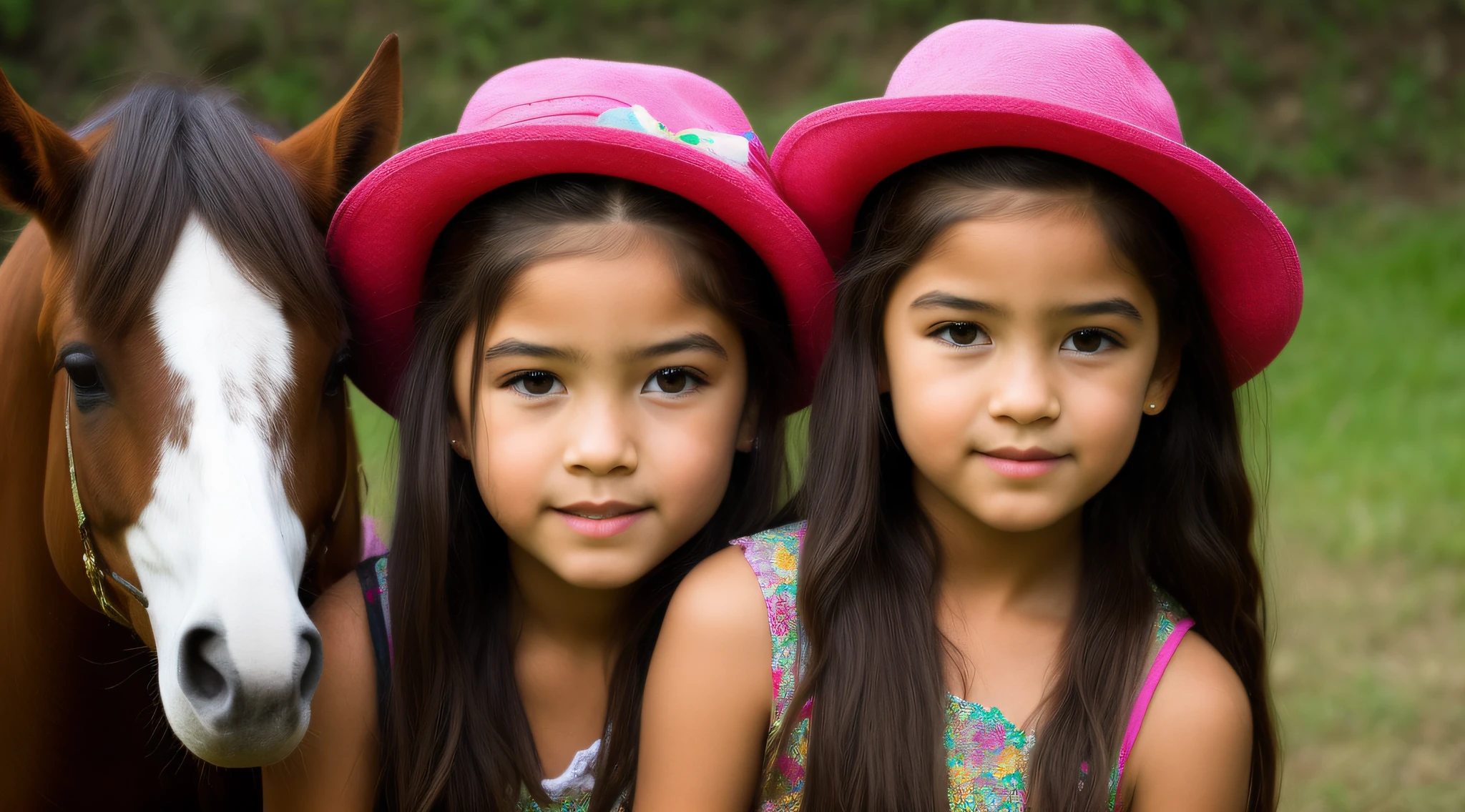 estilo russo, Girl children, retrato , DARK long hair braids with hat, estilo fazendeira, com rolos de feno e trigo e cavalo, Celeiros, Laranjas.