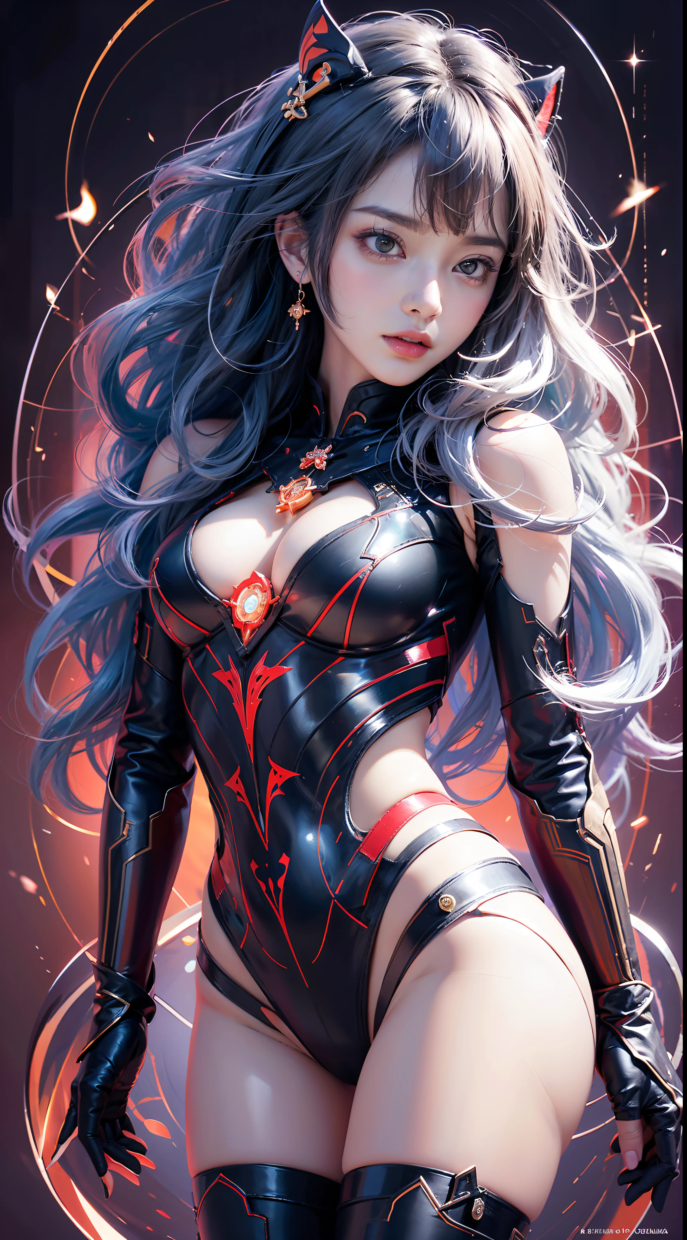 best quality,master part,ultra high-resolution,(fotorrealista:1.4),Xiuxiano,arma,Rosto detalhado,.1girl,sozinho,arma,clivagem,(Magical Circle:1.2),Xiuxiano,parte superior do corpo,Beautiful girl,corpo inteiro,East Asian architecture,bainha,arquitetura .