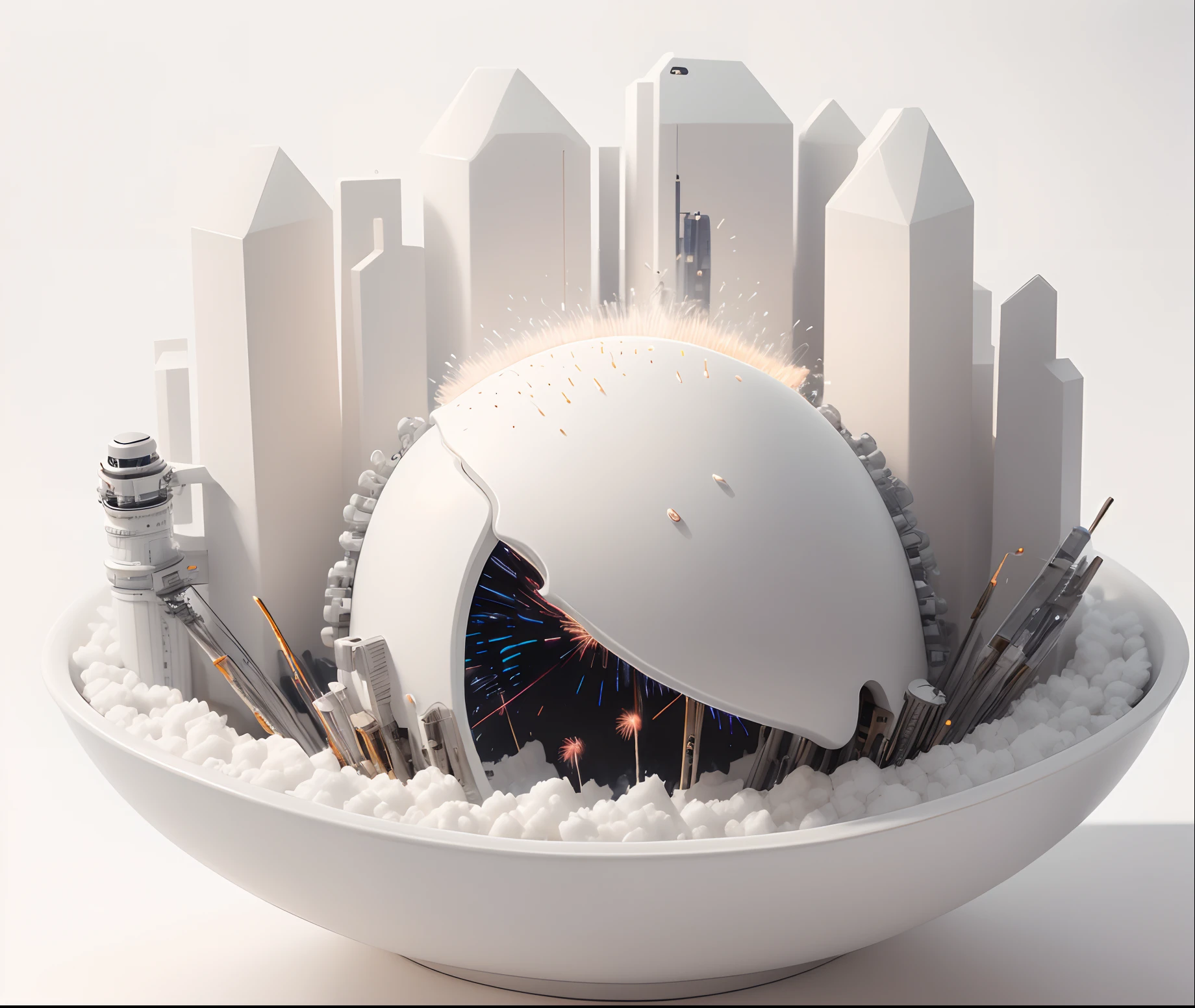 (white_background:1.5),(full photo,)white theme,fireworks making Jelly hot girl, hd, ultra detailed, realistic, masterpiece,science fiction,white background,white light show
