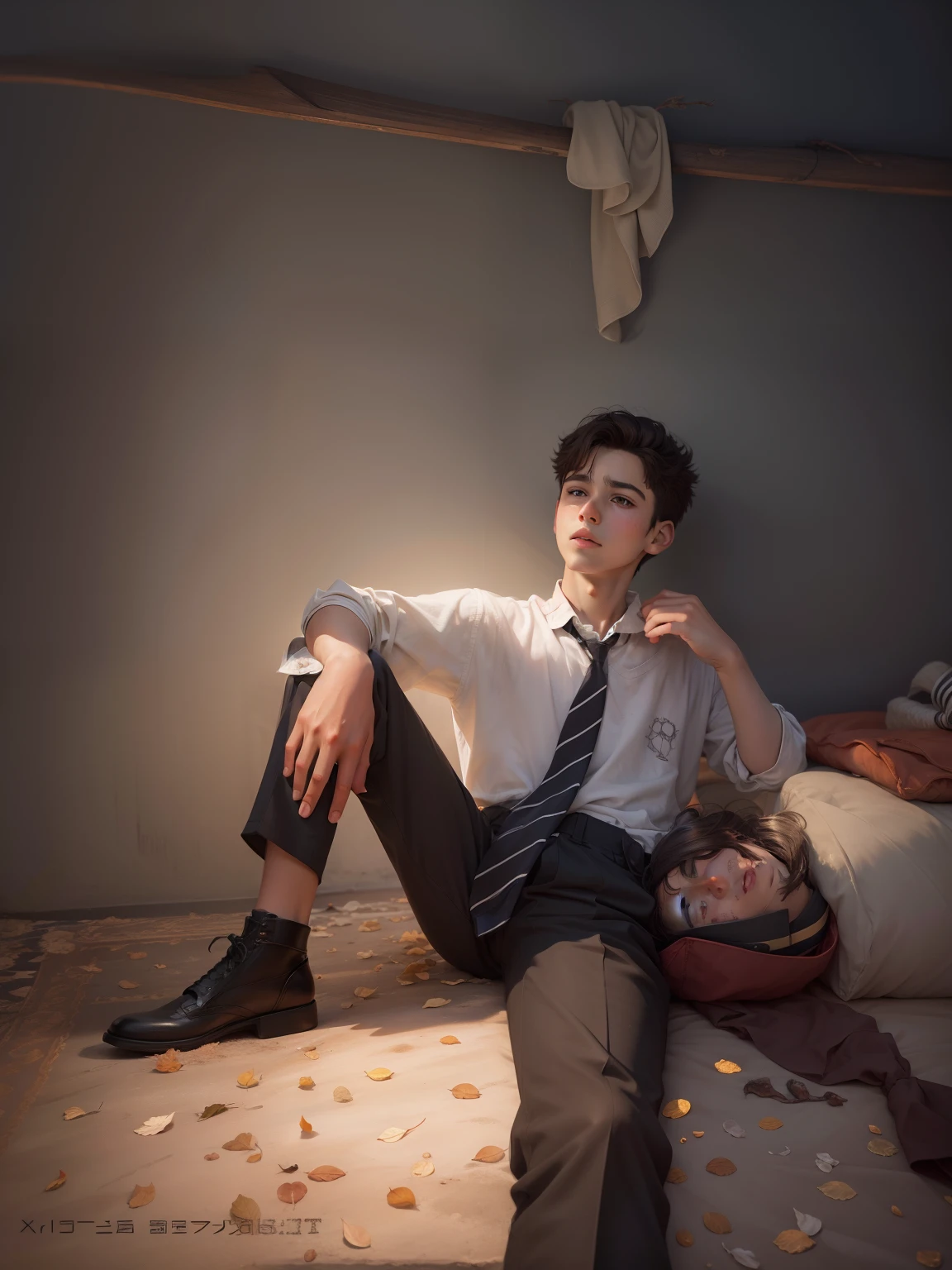 Young boy , high resolution quality, realistic quality