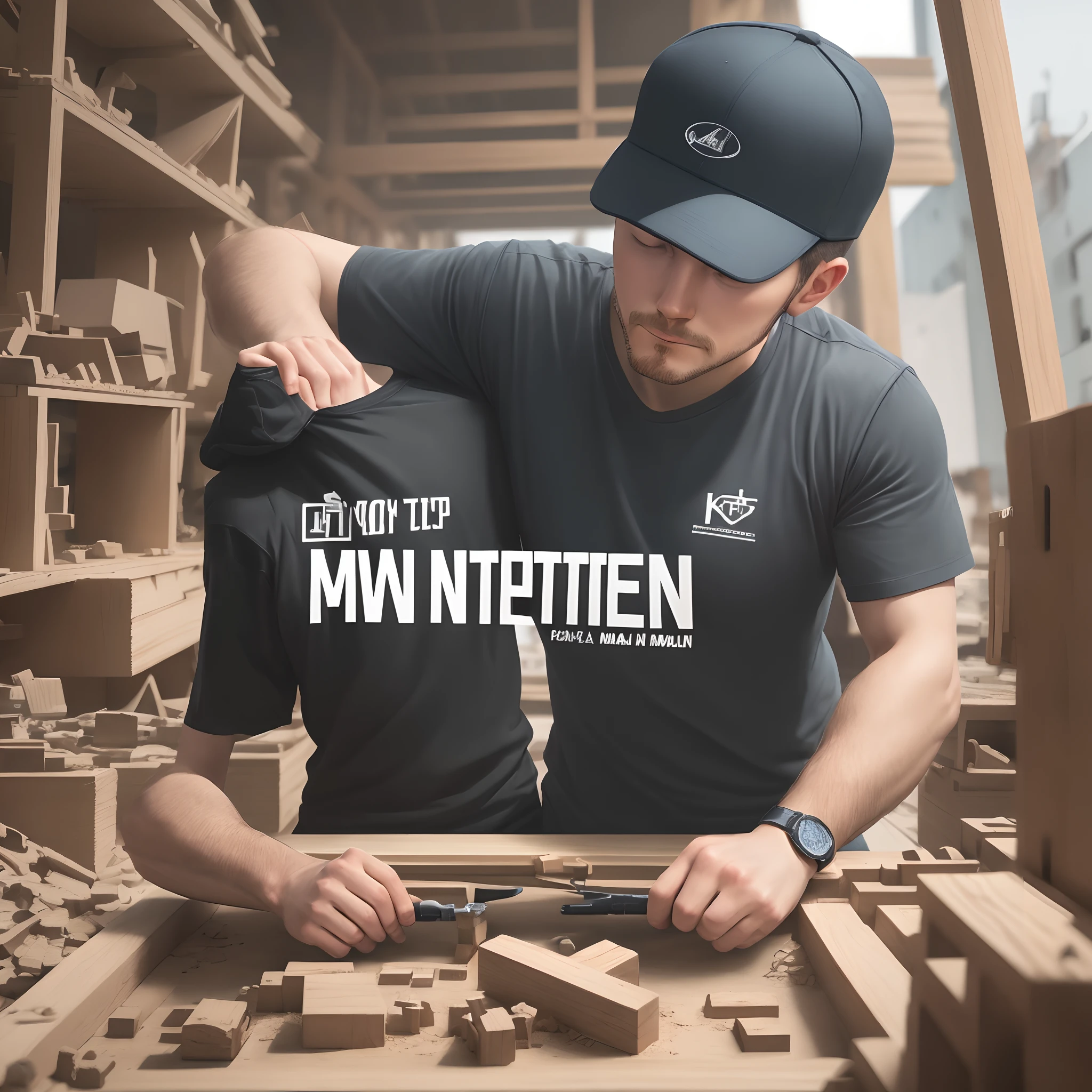 logo motivated man building yourself