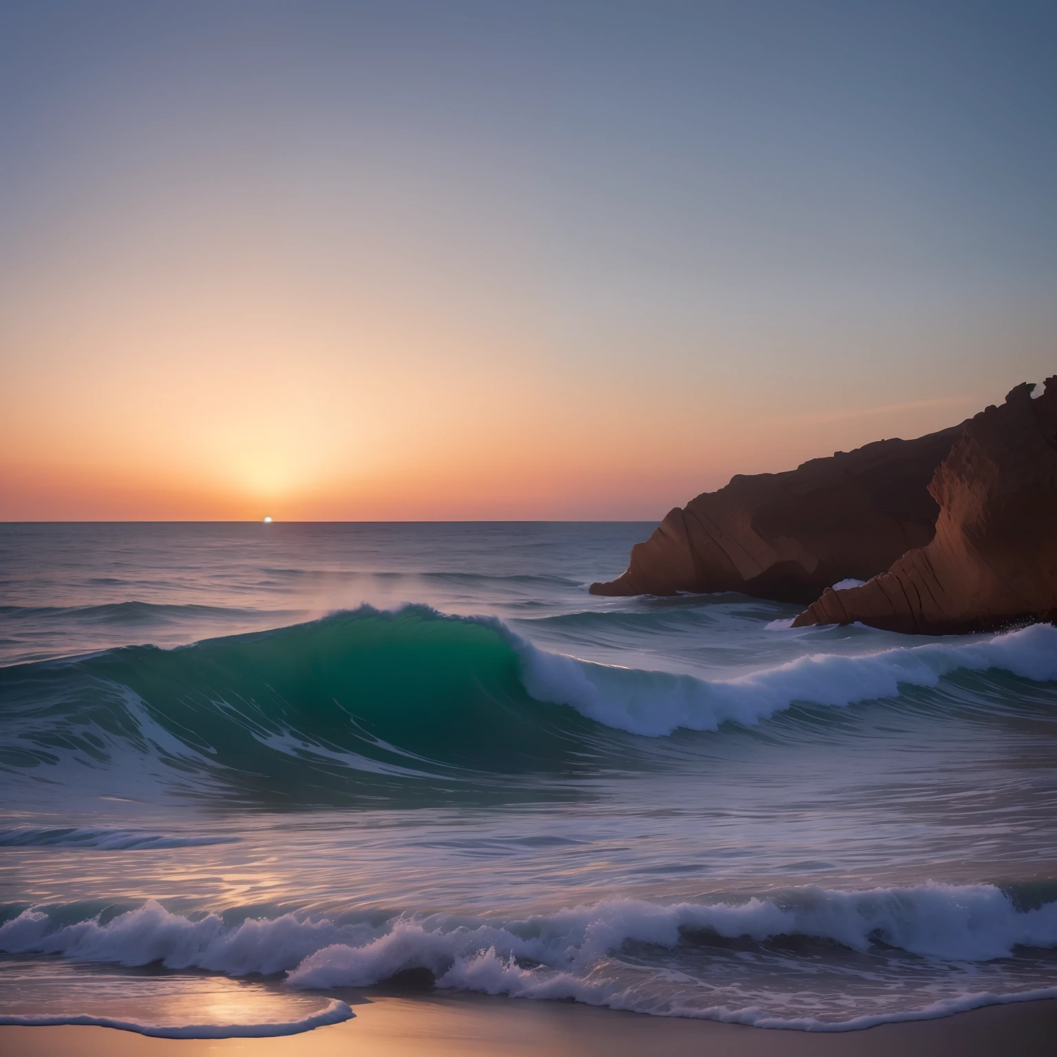 Oceano dentro de um jarro, fundo escuro, hiper-realista, ultra detalhe, 8k