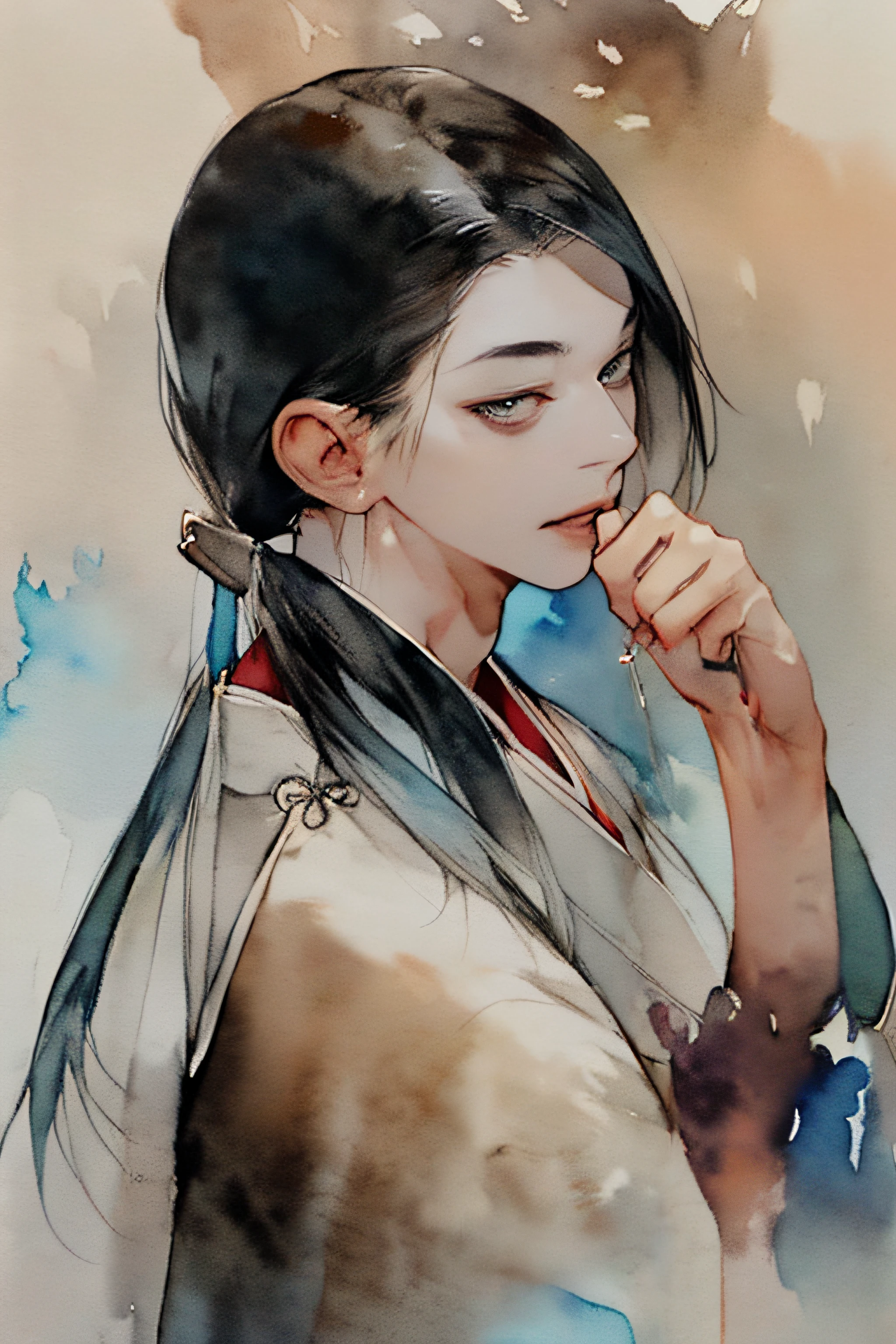 (watercolor paiting:1.2)、A beautiful piece of cloth
