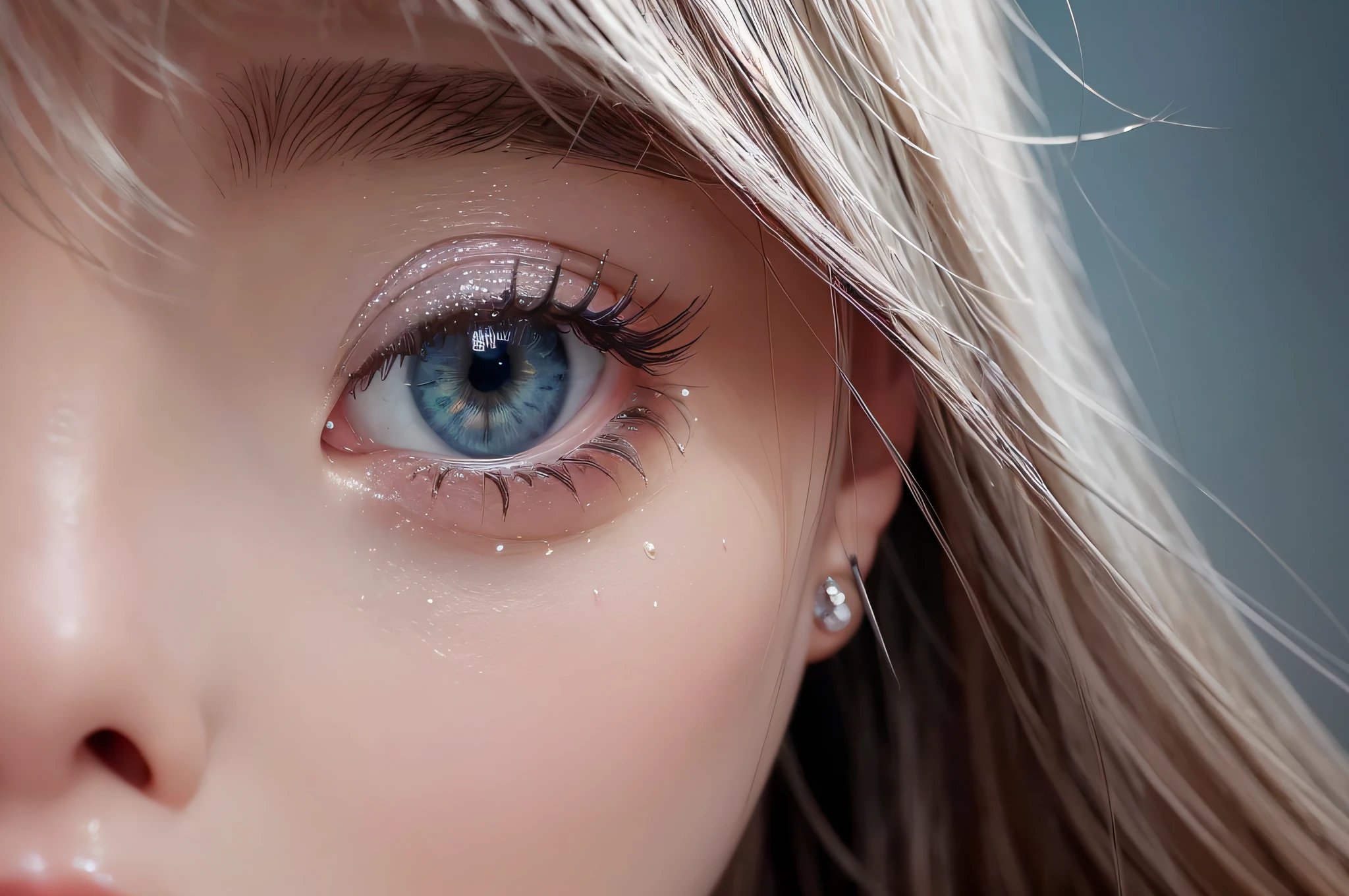 close up, one sad heart, crying, tears, ultra-detailed eyes, teardrops, broken heart, opalescent, edge of glory, breath taking beautiful, graceful, elegant, stunning, photo, shiny, iridescent, (masterpiece), (best quality) (detailed) (8k) (HDR) (cinematic lighting) (sharp focus) (intricate), HDR, hyper-realistic, color graded, beautiful, realistic picture, ultra high quality, stunning, heartbroken, wishing --auto