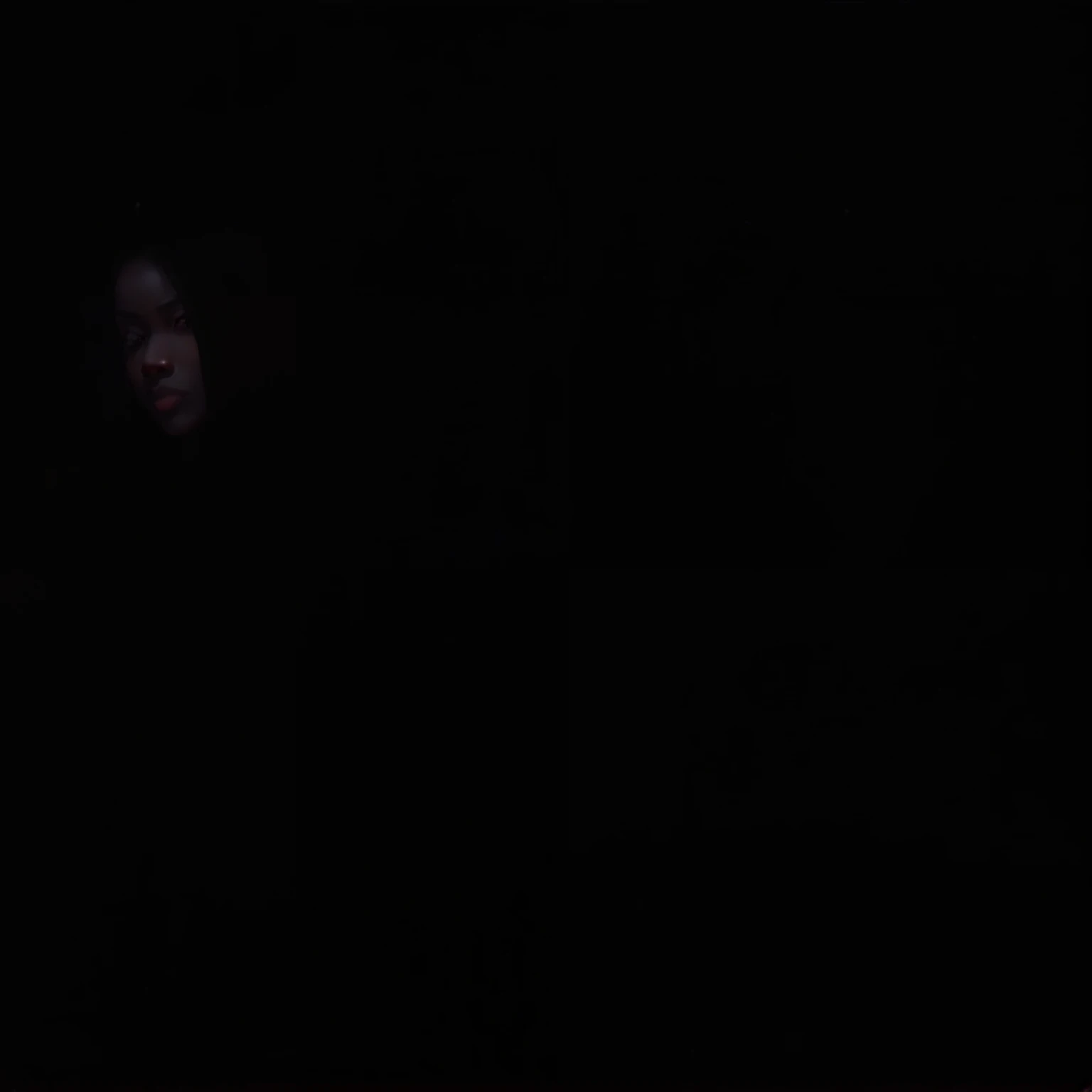 Realistic black silk beauty villain