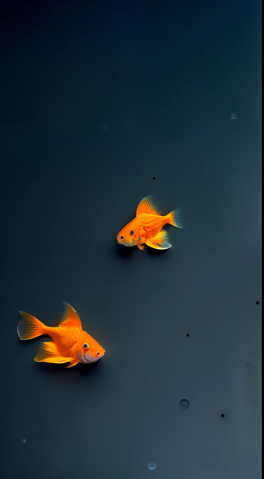 photo, ((( the night, darkly, Light from the Moon))) ((Sea night sky in the water, Beautiful goldfish), (((Lightroom))), (tmasterpiece), (perfect proportion), (foto realista), (beste-Qualit), (Detailed), (8K), (HDR), (wallpapers), (电影灯光), (sharp-focus), (an intricate)