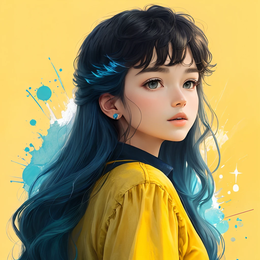 Leo , color yellow + blue