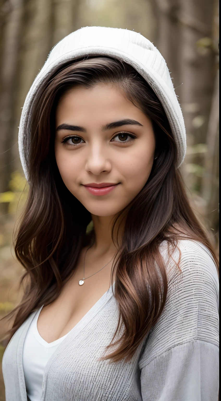 Foto RAW em sequencia, uma foto de uma adolescente anos, feliz, corpo inteiro, ar livre, vestindo roupa de frio, saltanfo, tempo nublado, rosto detalhado, planos de fundo detalhados , luzes naturais, HDR, foto realista, foto profissional, flerte com o espectador, visual sexy, fotorrealista, Linda, pele natural, 8k UHD, alta qualidade, filmic grain, Fujifilm XT3