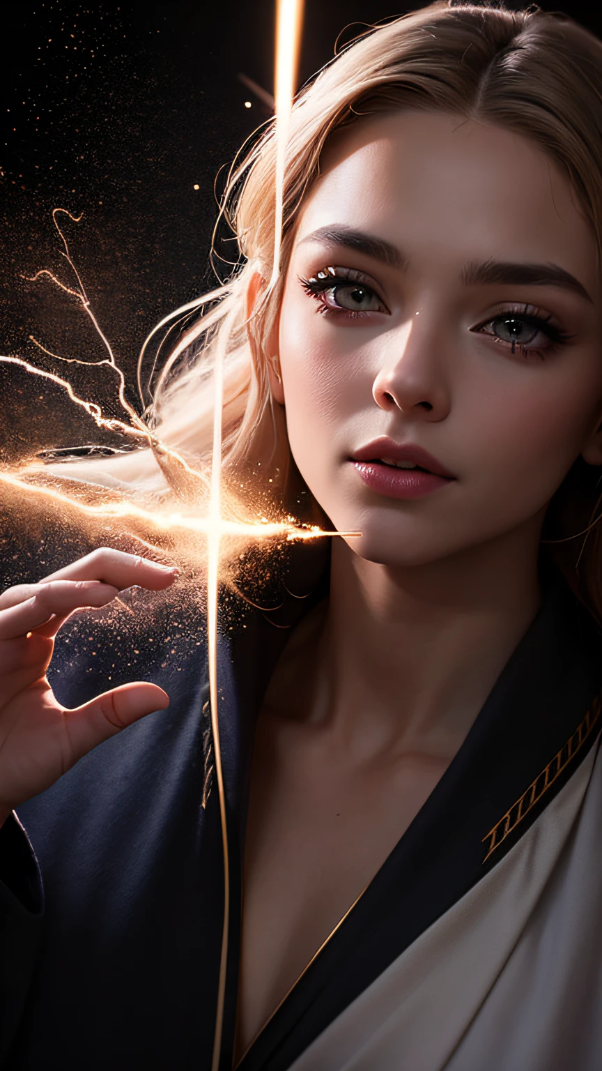 (skindentation:1.5), realista, fotorrealista, (obra-prima:1.5), arte conceitual, detalhes intrincados, altamente detalhado, fotorrealista, octane rendering, 8k, mecanismo irreal, dinamic pose, melhor qualidade, alta resolução, (rosto realista:1.1), (hiperrealista:1.1), ((full_body)), olhos perfeitos,(pele brilhante:1.2), (((penteado))), (((perfect hands))), (fundo extremamente detalhado), ((dynamic background) ), ((lightning)), (raios de luz), ((1girl)), usando capa, (((fluttering cover))), ((olhos detalhados, olhos de alta qualidade, rosto de alta qualidade)), (mantos extremamente intrincados , magical robes), cabelo curto, casting lightning bolts, eletricidade, fogo rodopiante, poder radiante, Sparks, smoke billowing, magia, ((dramatic)), epic, campo de batalha, profundidade de campo, bokeh, 4k, gotic, brasa, particuls,A realistic portrait of Zeus, on Olympus, dark background, cinematic color tones, detailed scene, real image