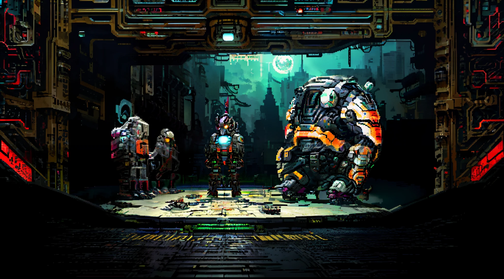 "Develop a highly engaging and visually stunning narrative set against a cyberpunk world setting. Crie uma paisagem urbana ultra detalhada, Filled with dystopian skyscrapers stretching into the clouds, Bright, neon holographic ads that paint the streets with a vibrant palette of futuristic colors. Explore the dark alleys and dark alleys where the secrets of technologically advanced society are shared only in digital whispers.
Nesse mundo de alta tecnologia, where high-quality cybernetic implants are the norm, crie personagens complexos e intrigantes: from hackers with genetic modifications that give them superhuman abilities to break into ultra-secure systems, even private detectives with bionic eyes capable of analyzing crime scenes at a resolution impossible to the human eye.
A trama deve ser um intricado jogo de gato e rato, involving corrupt mega-corporations that control the destinies of the population, technological resistance that seeks to unravel the webs of lies that keep society in check, e uma IA misteriosa que opera nos bastidores, Manipulating Data and Events for an Unknown Purpose.
Your text should capture the dark, futuristic essence of the cyberpunk genre, plunging the reader into a reality where the line between human and machine dissolves, and where the struggle for freedom and truth takes place in the midst of an environment of high digital aesthetics. Prioritize detail and visual atmosphere to create a unique and memorable literary experience that transports audiences into this dystopian and viscerally real universe."