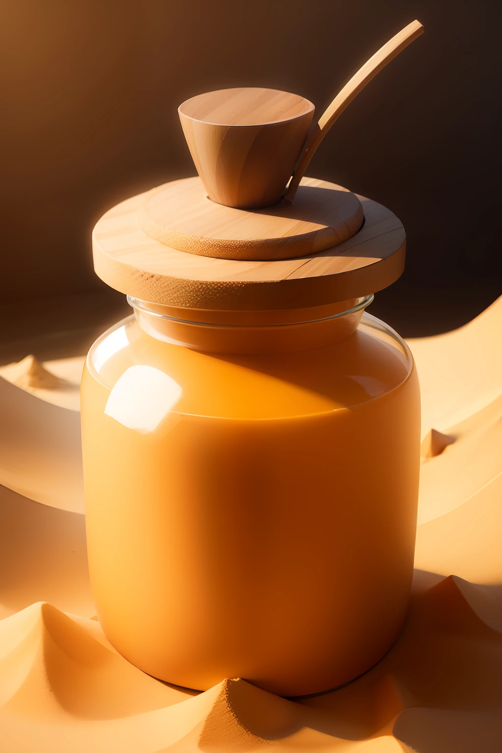 sand honey pot simple and cartoon