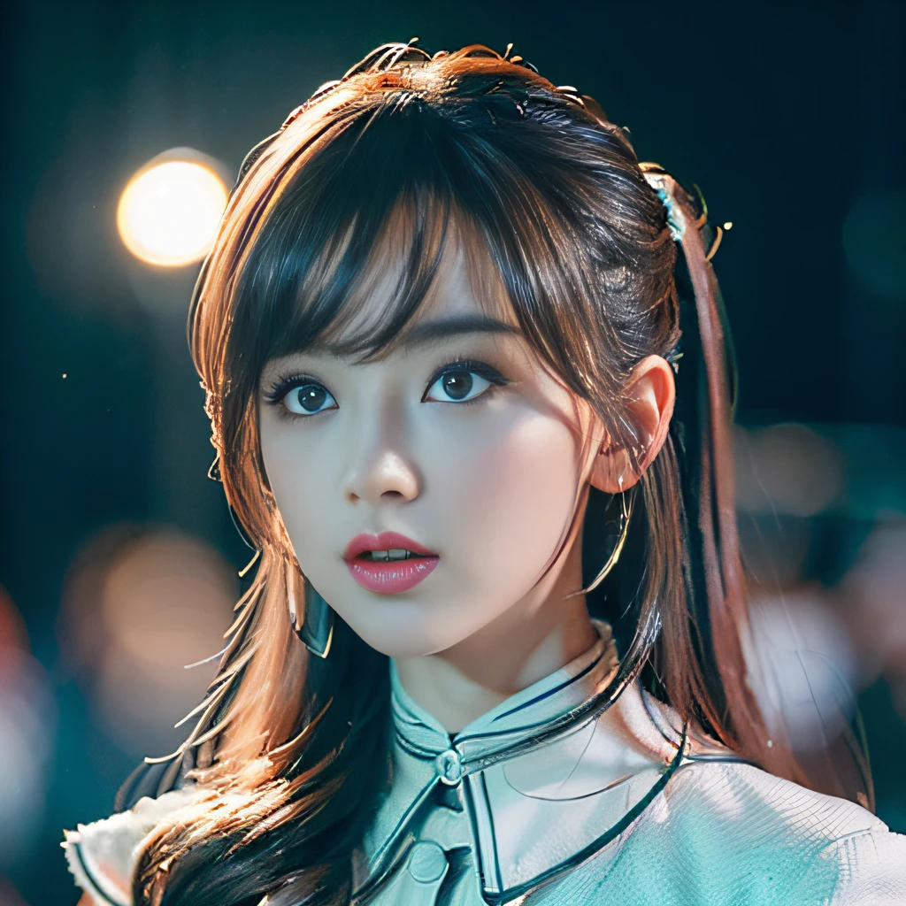 (8k, top-quality, masterpiece:1.2), (realisitic, Photorealsitic:1.37), ultra-detailliert, One Girl,cute little(professional lighting)Longhaire,Wave,