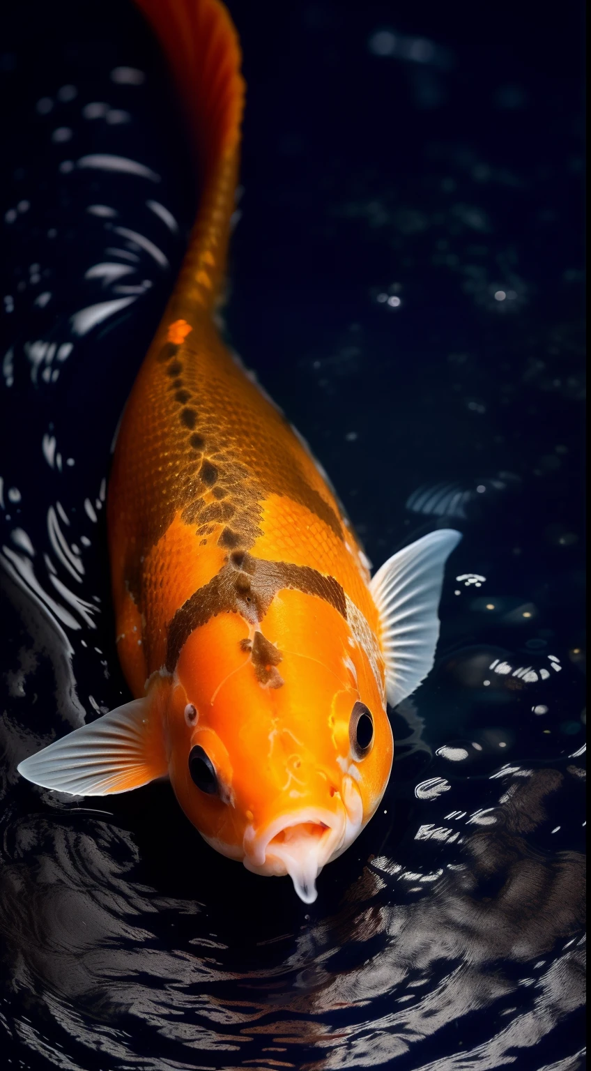 photo, ((( the night, darkly, Light from the torch))) ((sea night sky in water beautiful and cute goldfish),  (((Lightroom))), (full - body:1.3), sexypose, (tetas grandes:1.3), (tmasterpiece), (perfect proportion), (foto realista), (beste-Qualit), (Detailed), (8K), (HDR), (wallpapers), (电影灯光), (sharp-focus), (an intricate)