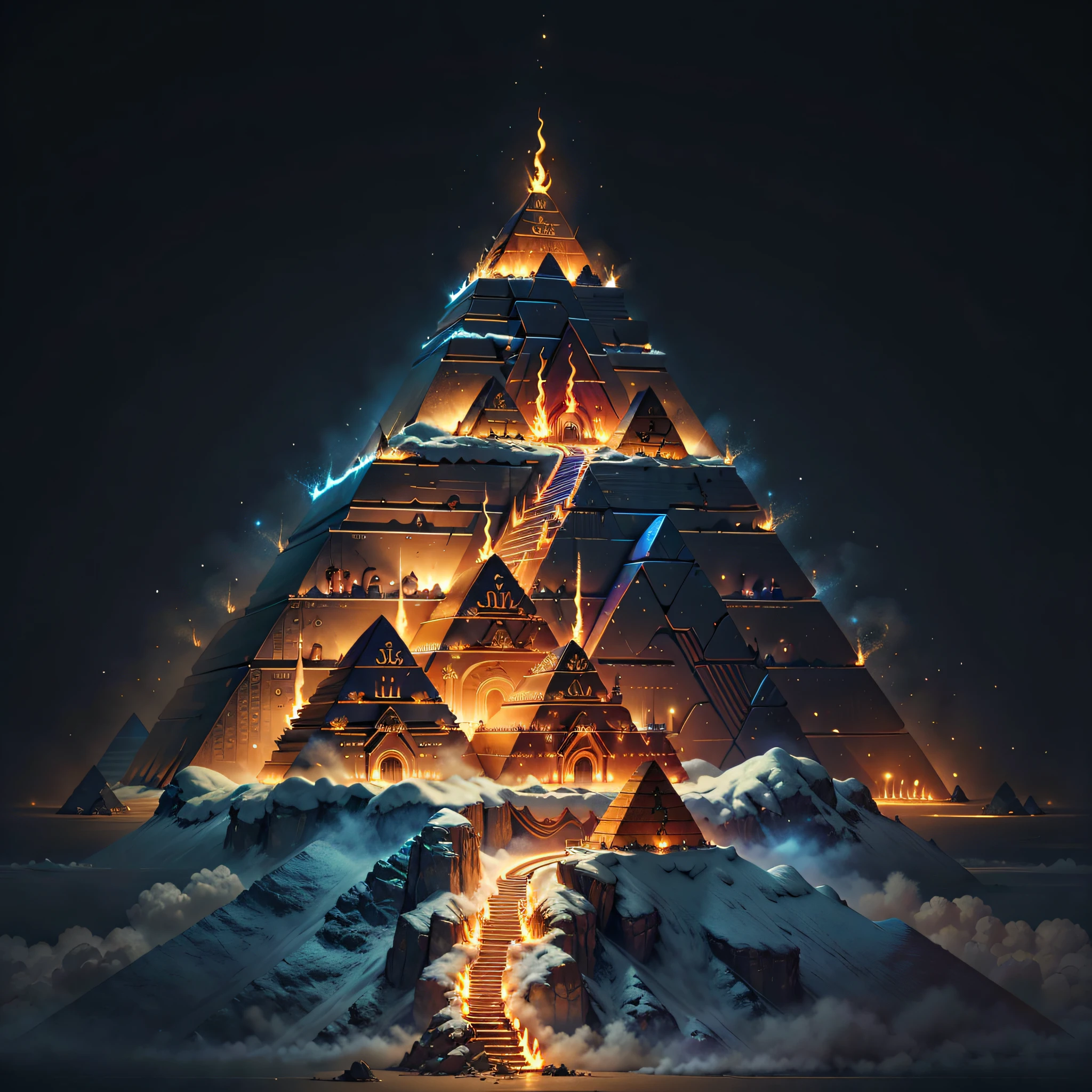 Made with flame1Two pyramids